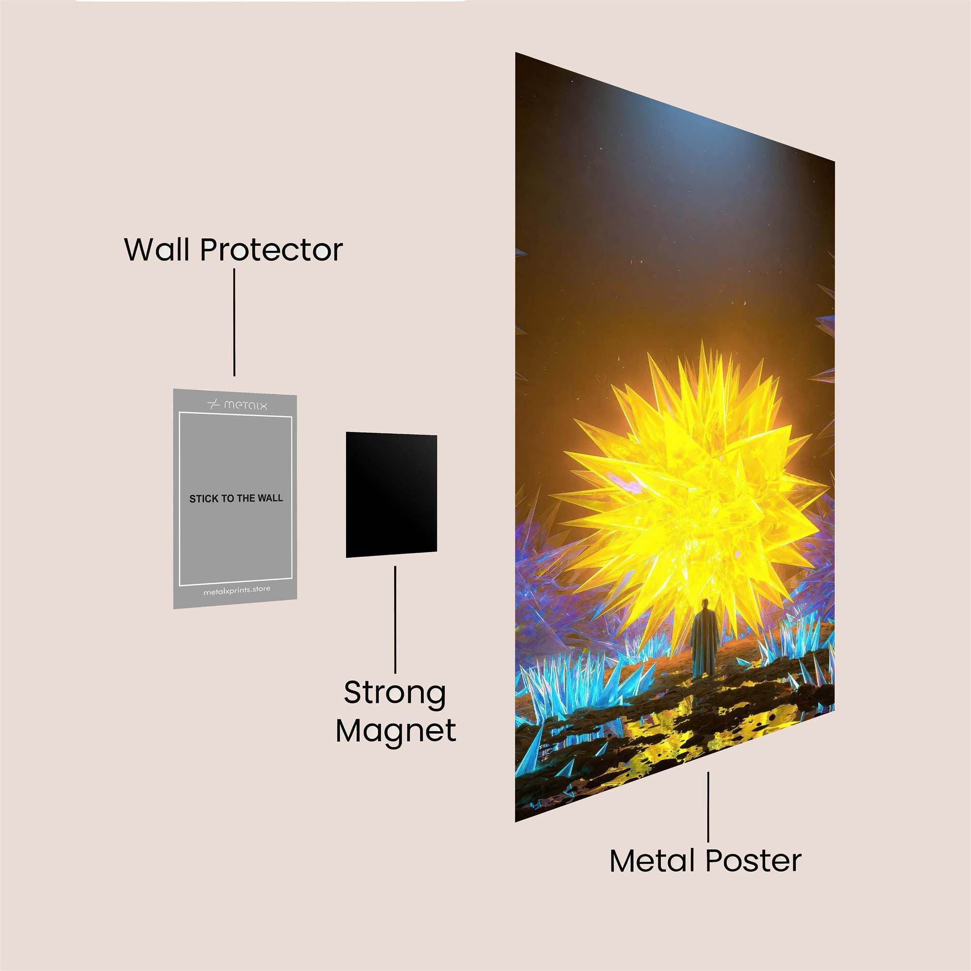 Sunburst Serenity Safe Wall Magnetic / M
