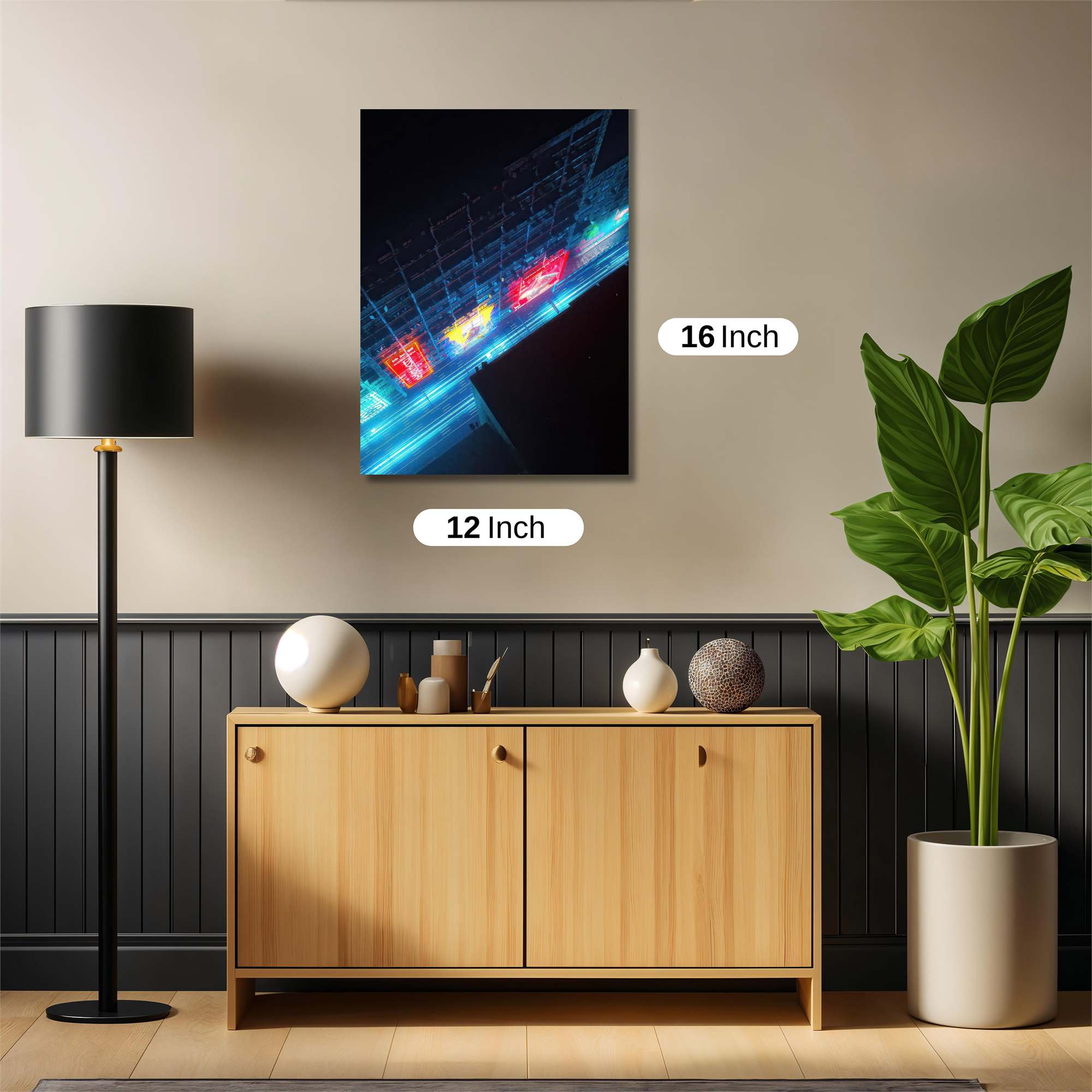 Neon Pulse Safe Wall Magnetic / M