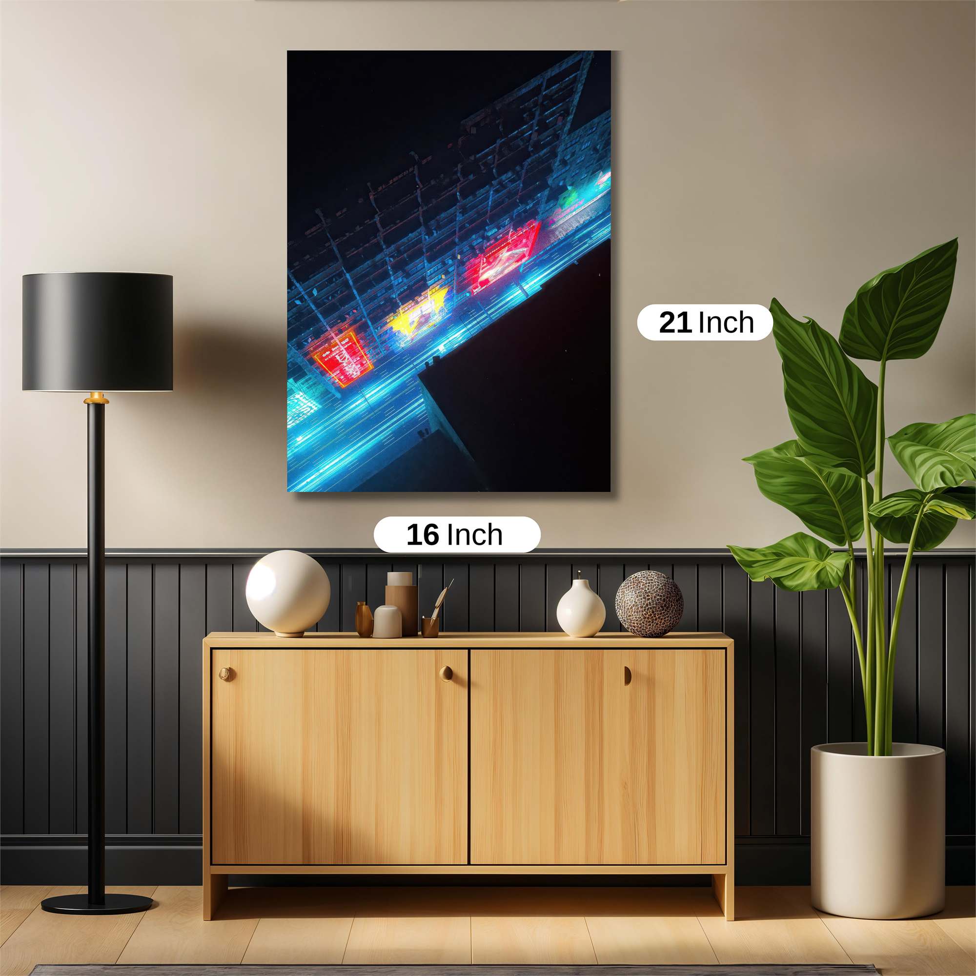 Neon Pulse Safe Wall Magnetic / M