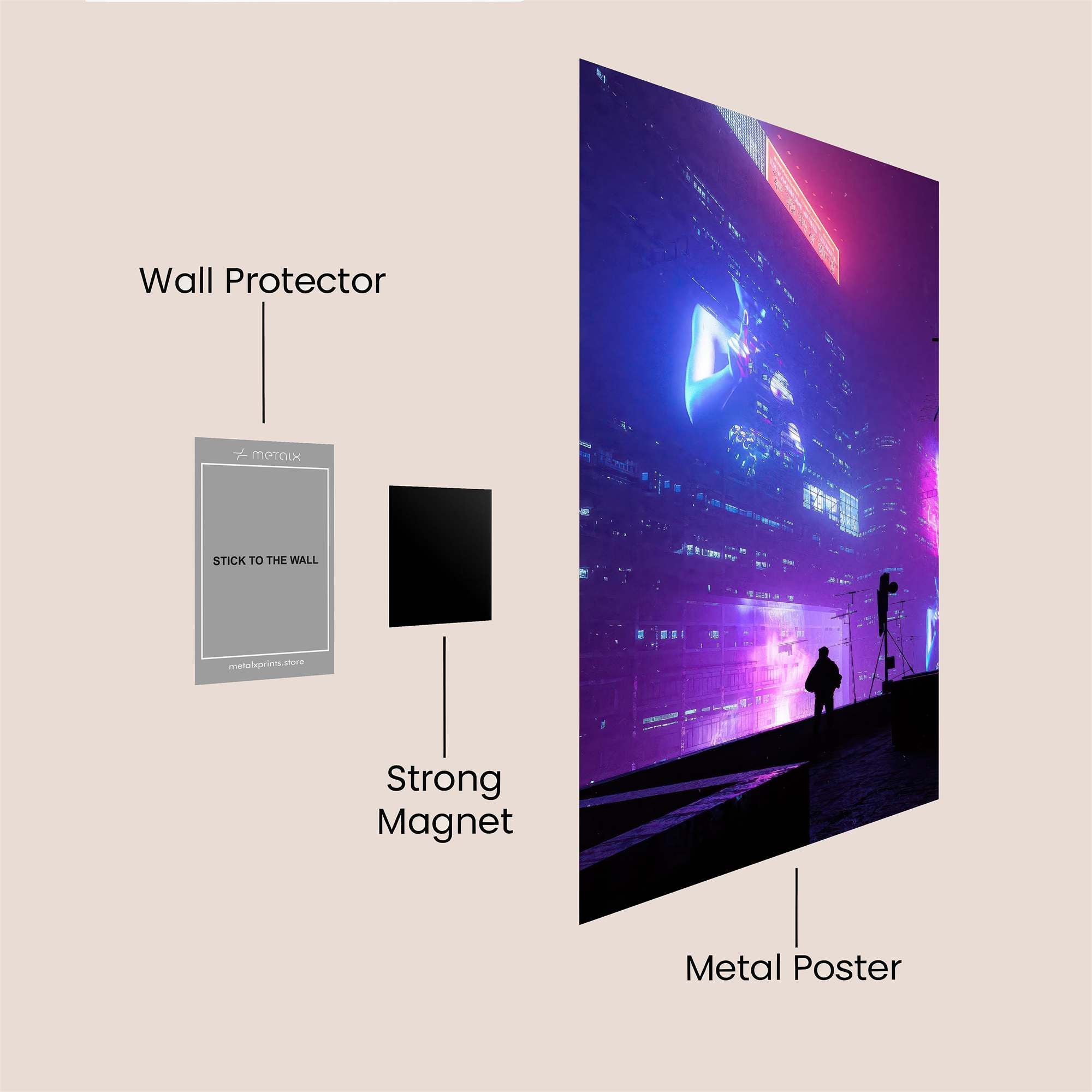 Cyberpunk Dream Safe Wall Magnetic / M