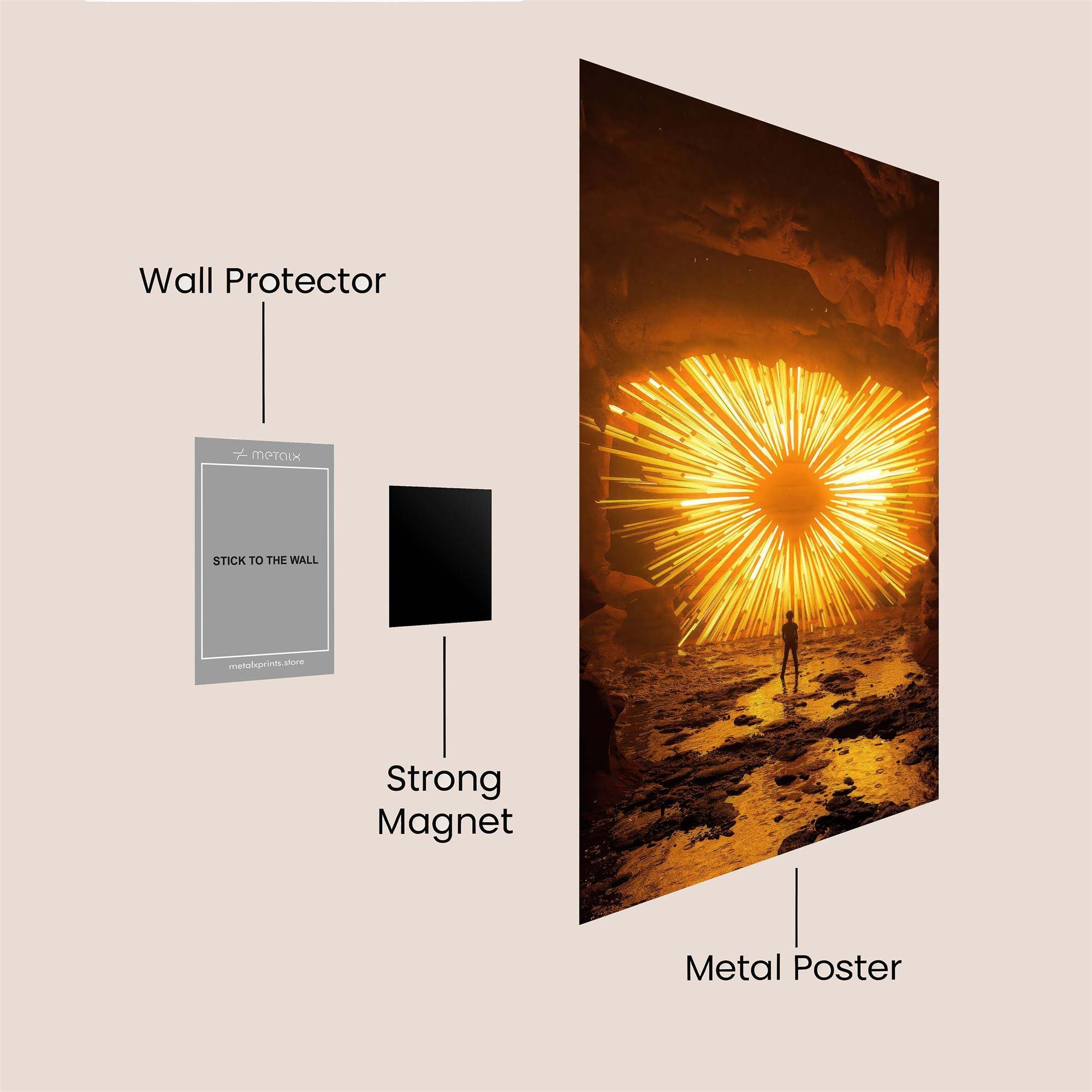 Sunburst Revelation Safe Wall Magnetic / M