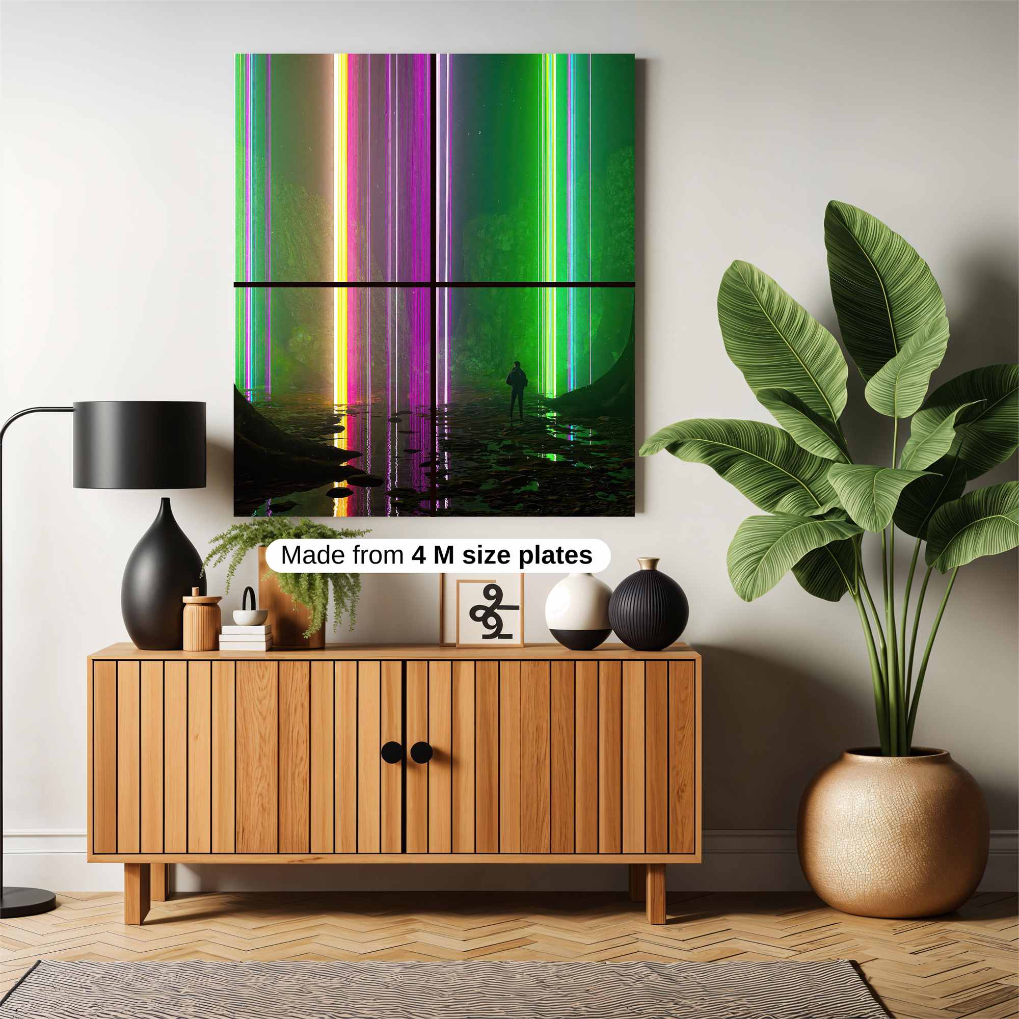 Neon Dreamscape Safe Wall Magnetic / M