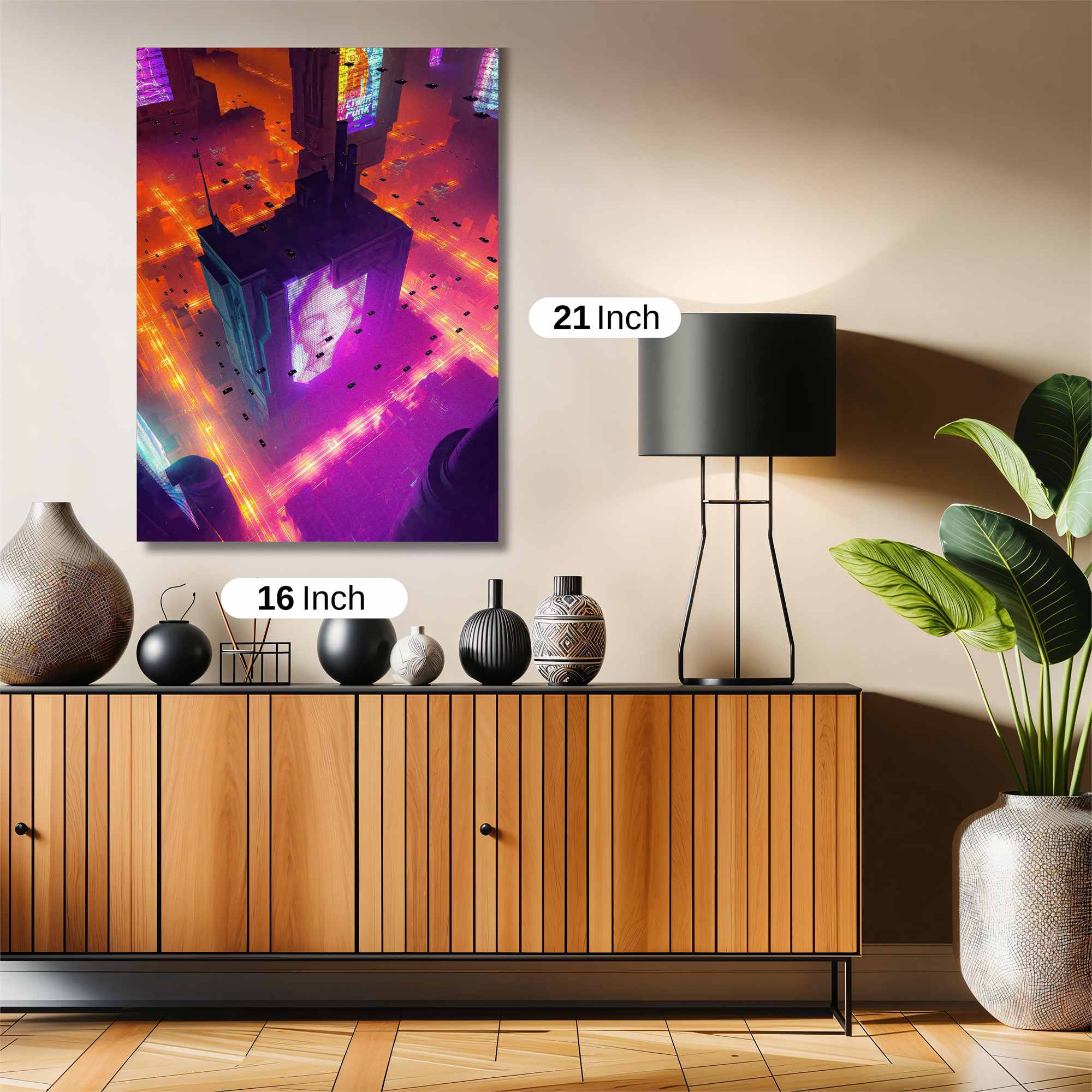 Neon Serenity Safe Wall Magnetic / M