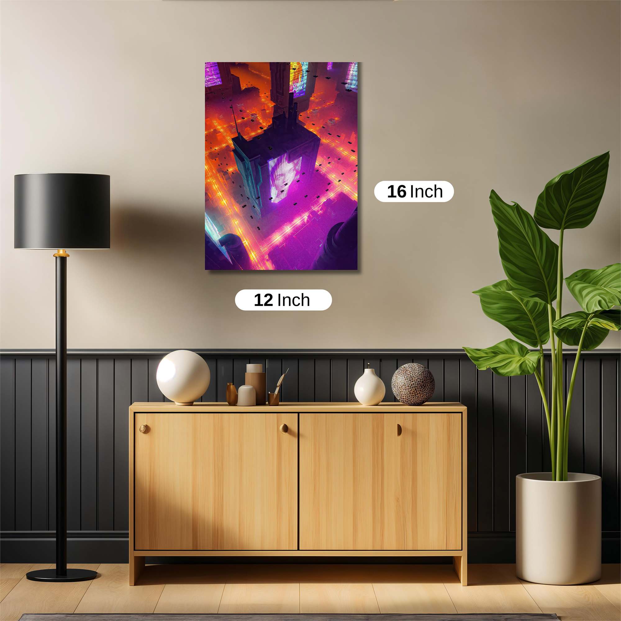 Neon Serenity Safe Wall Magnetic / M