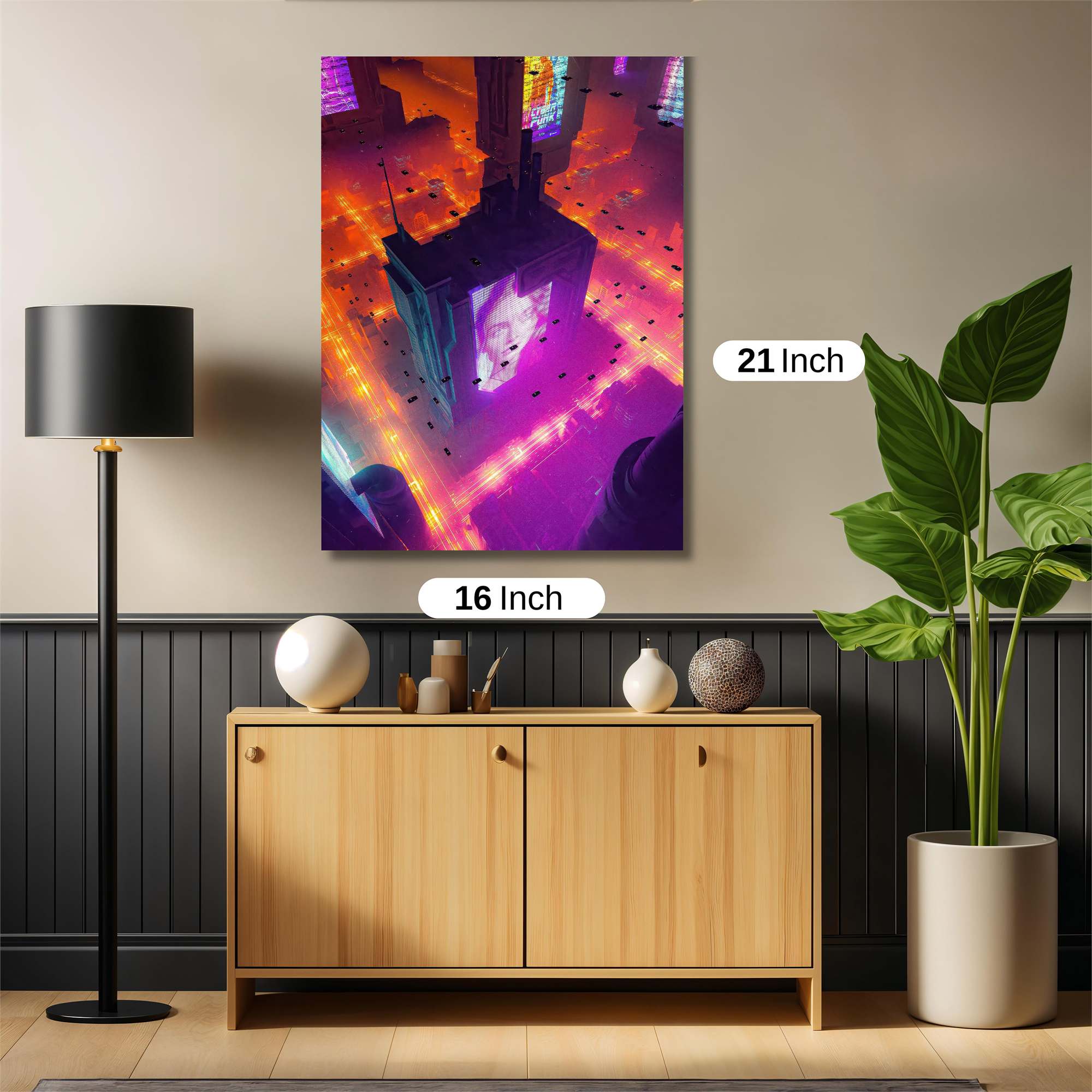 Neon Serenity Safe Wall Magnetic / M