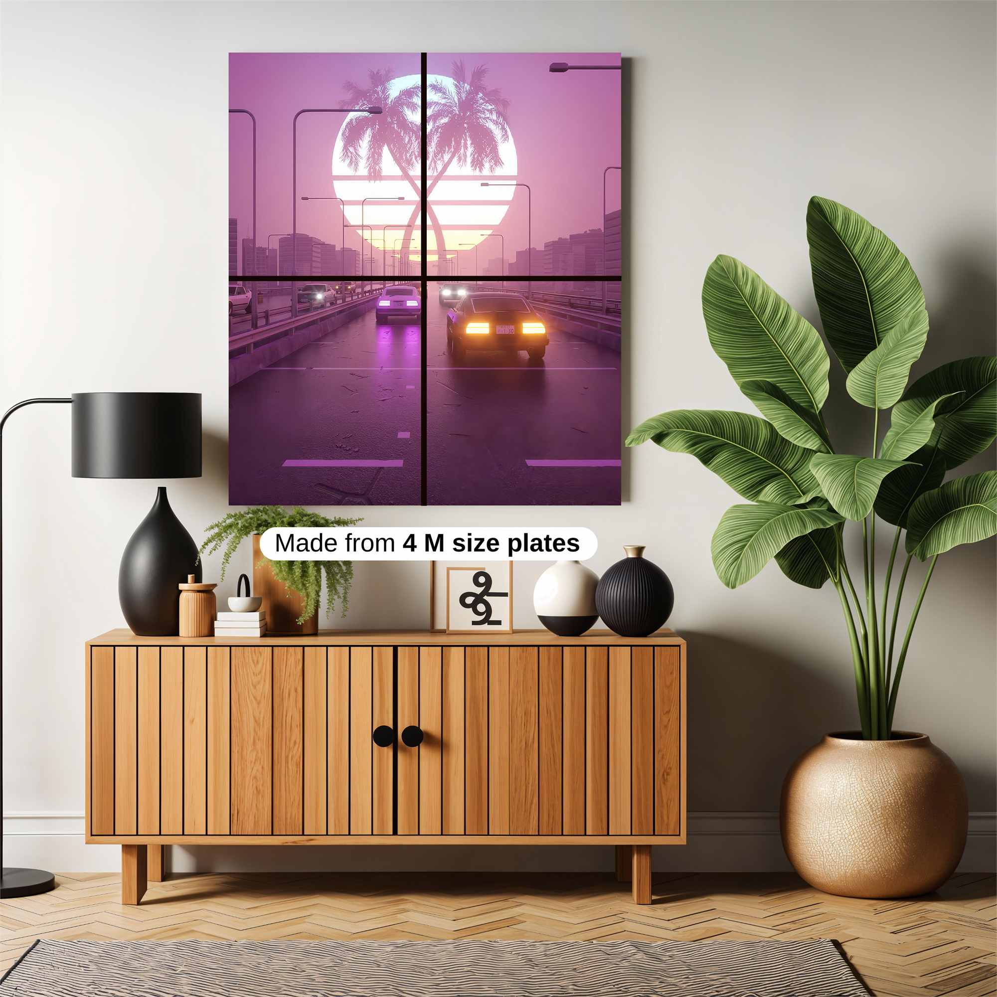 Neon Dreamscape Safe Wall Magnetic / M