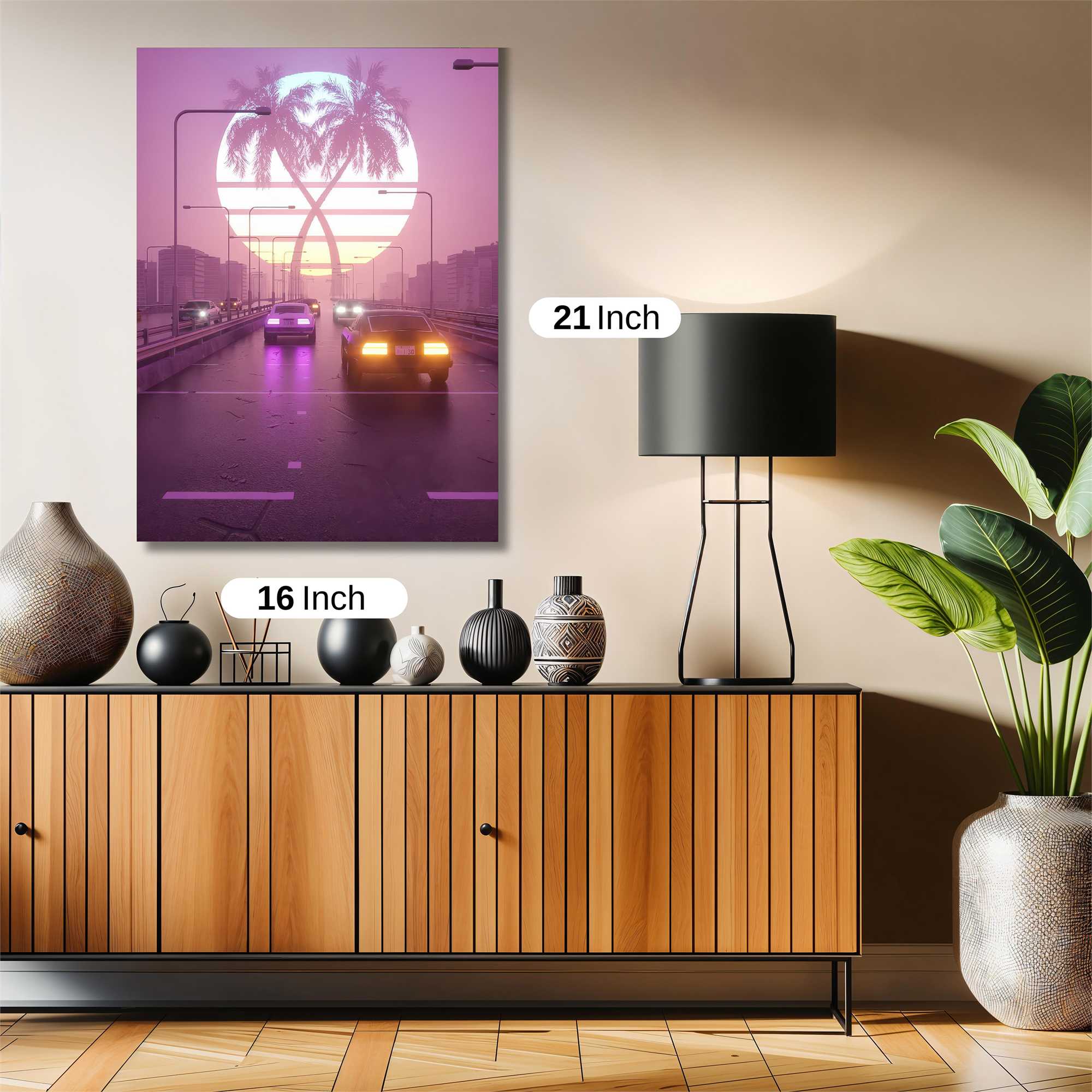 Neon Dreamscape Safe Wall Magnetic / M