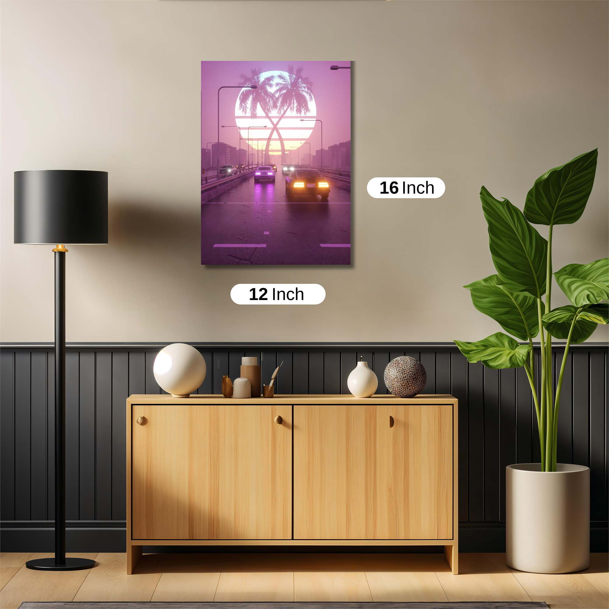 Neon Dreamscape Safe Wall Magnetic / M