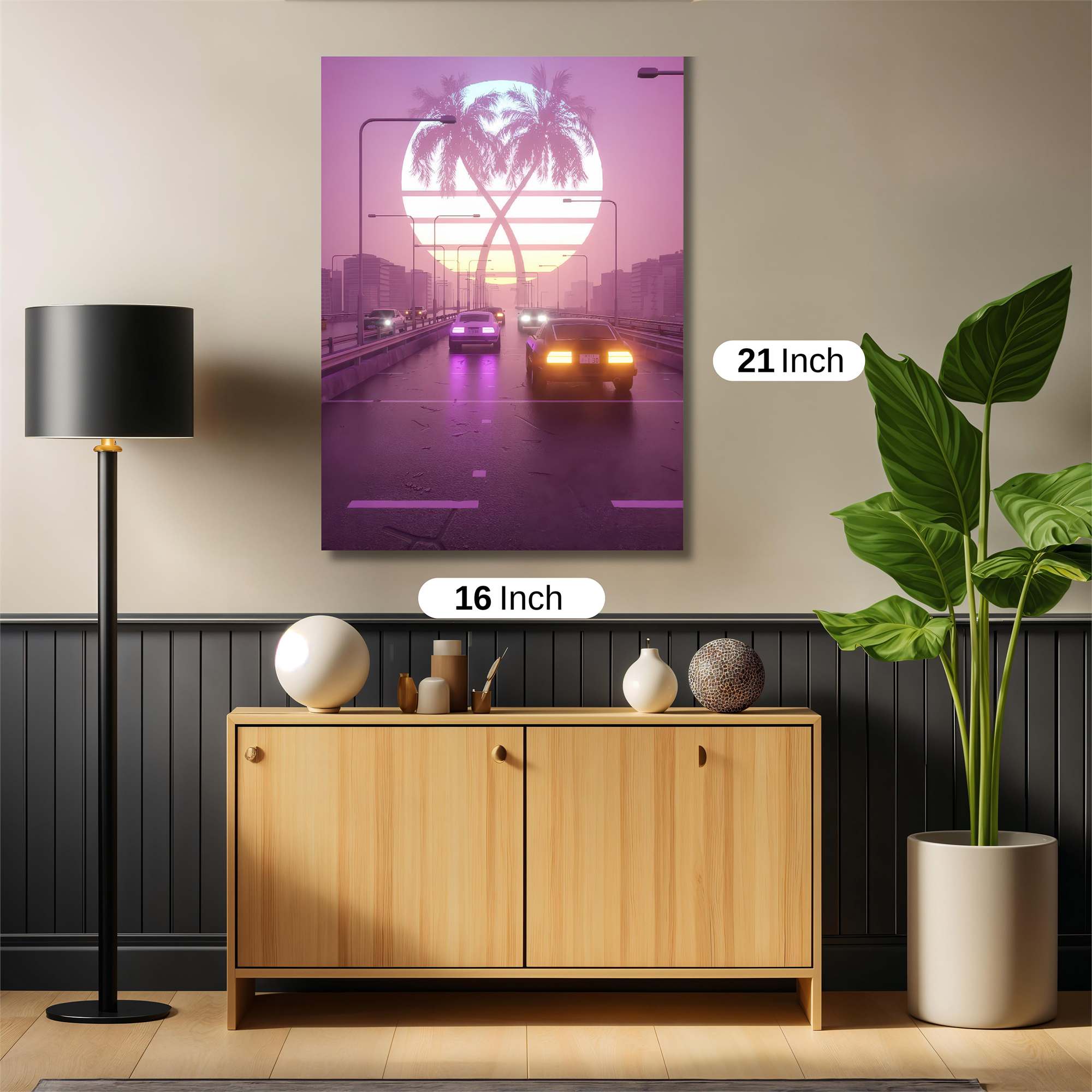 Neon Dreamscape Safe Wall Magnetic / M