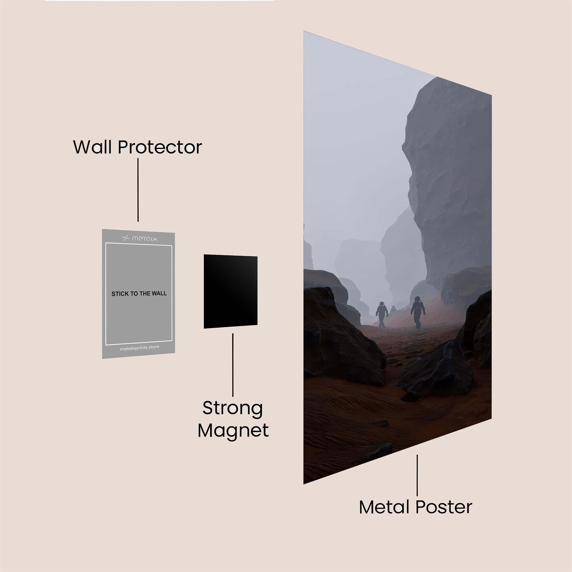 Martian Odyssey Safe Wall Magnetic / M