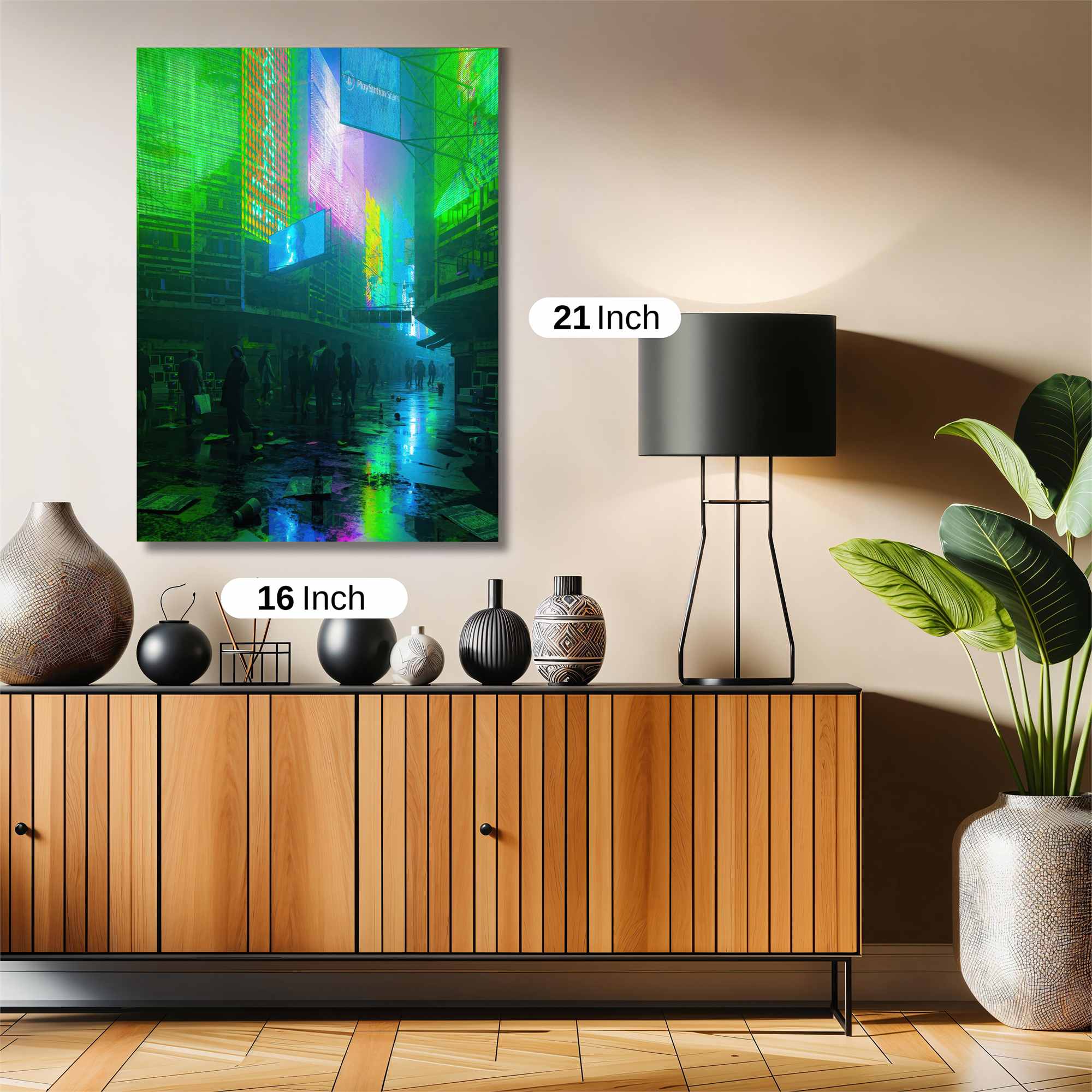 Neon Dystopia Safe Wall Magnetic / M