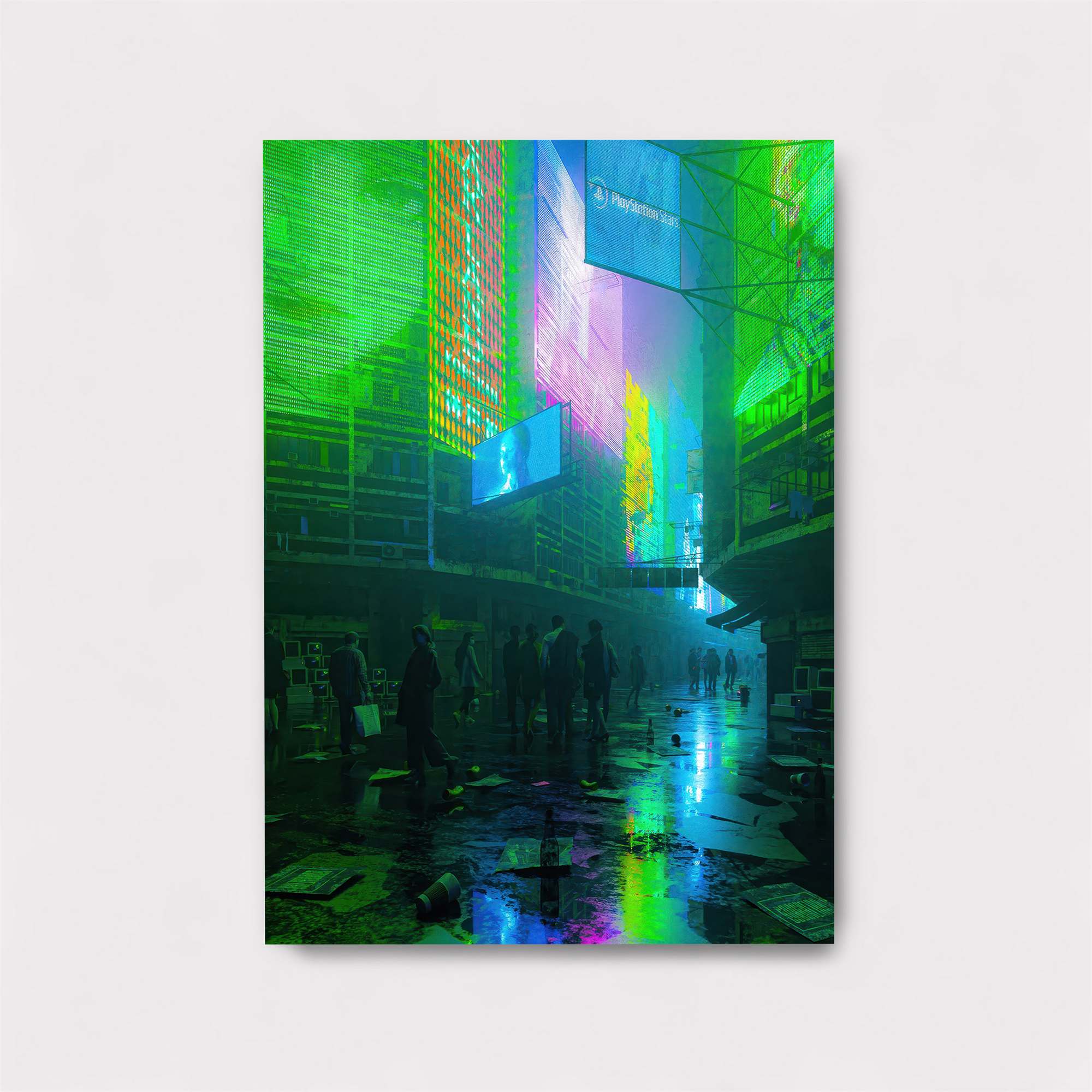 Neon Dystopia Safe Wall Magnetic / M
