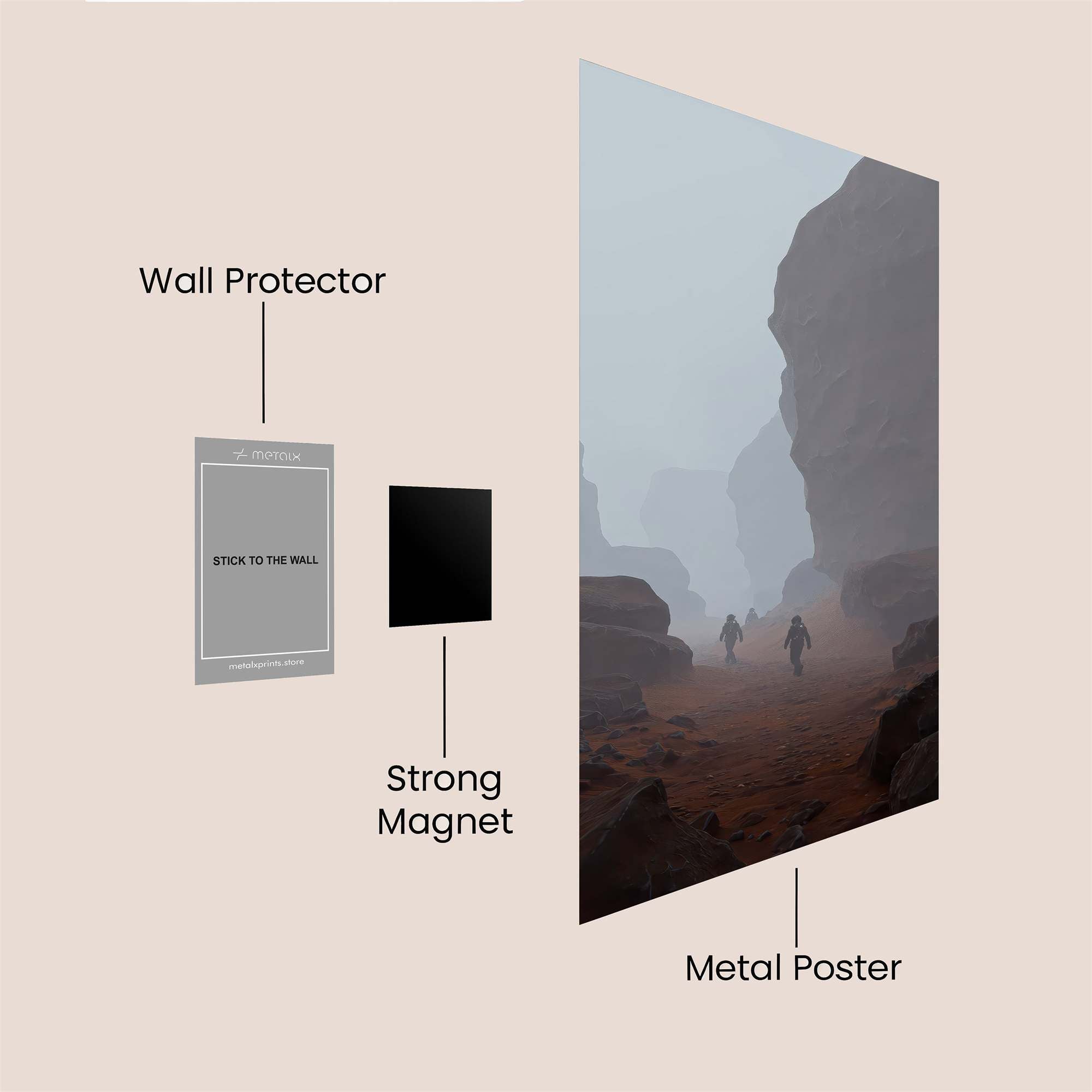 Martian Odyssey Safe Wall Magnetic / M