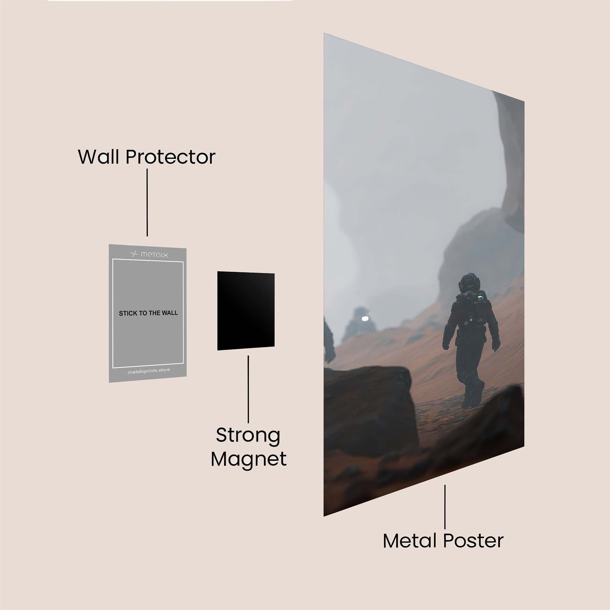 Martian Odyssey Safe Wall Magnetic / M