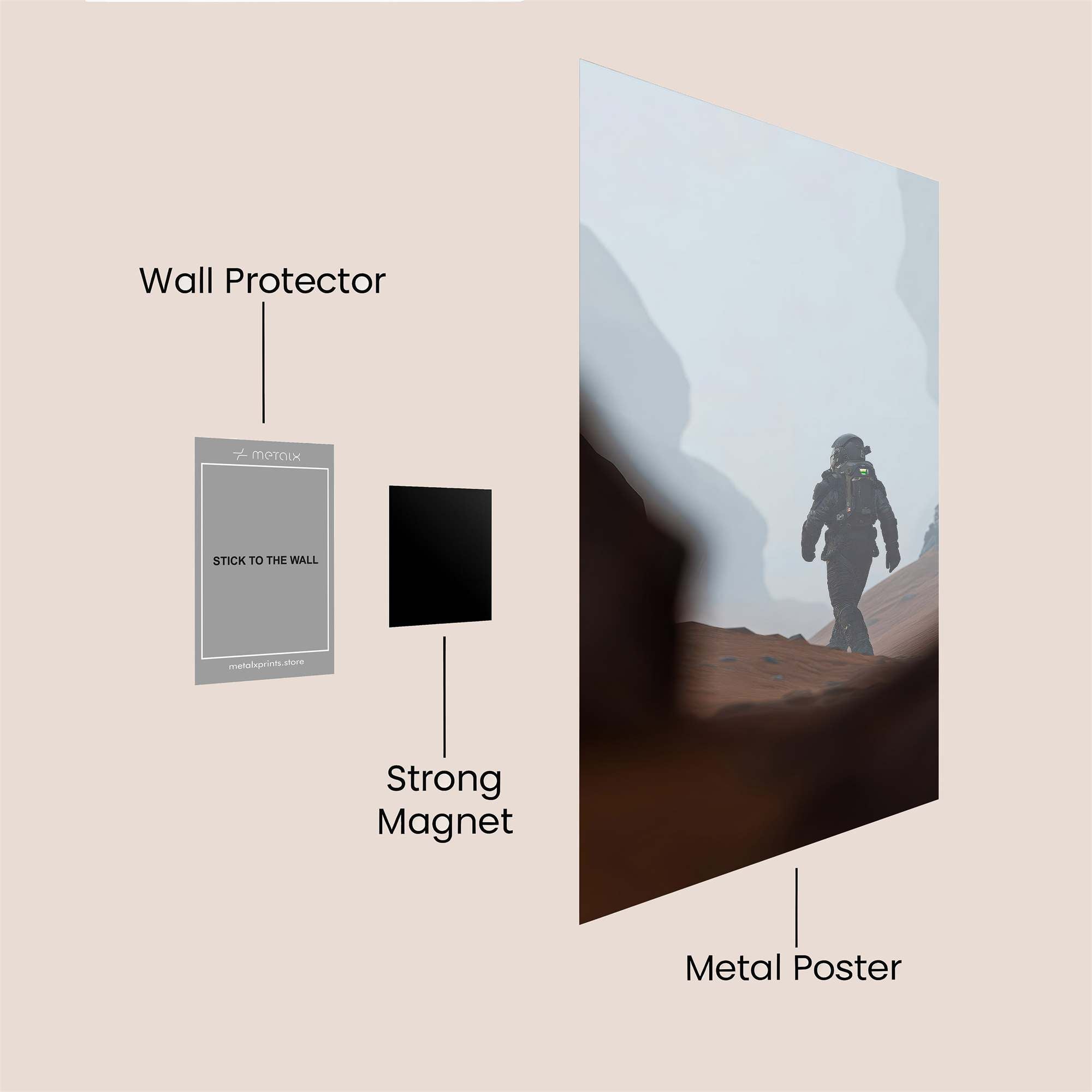 Mars Odyssey Safe Wall Magnetic / M