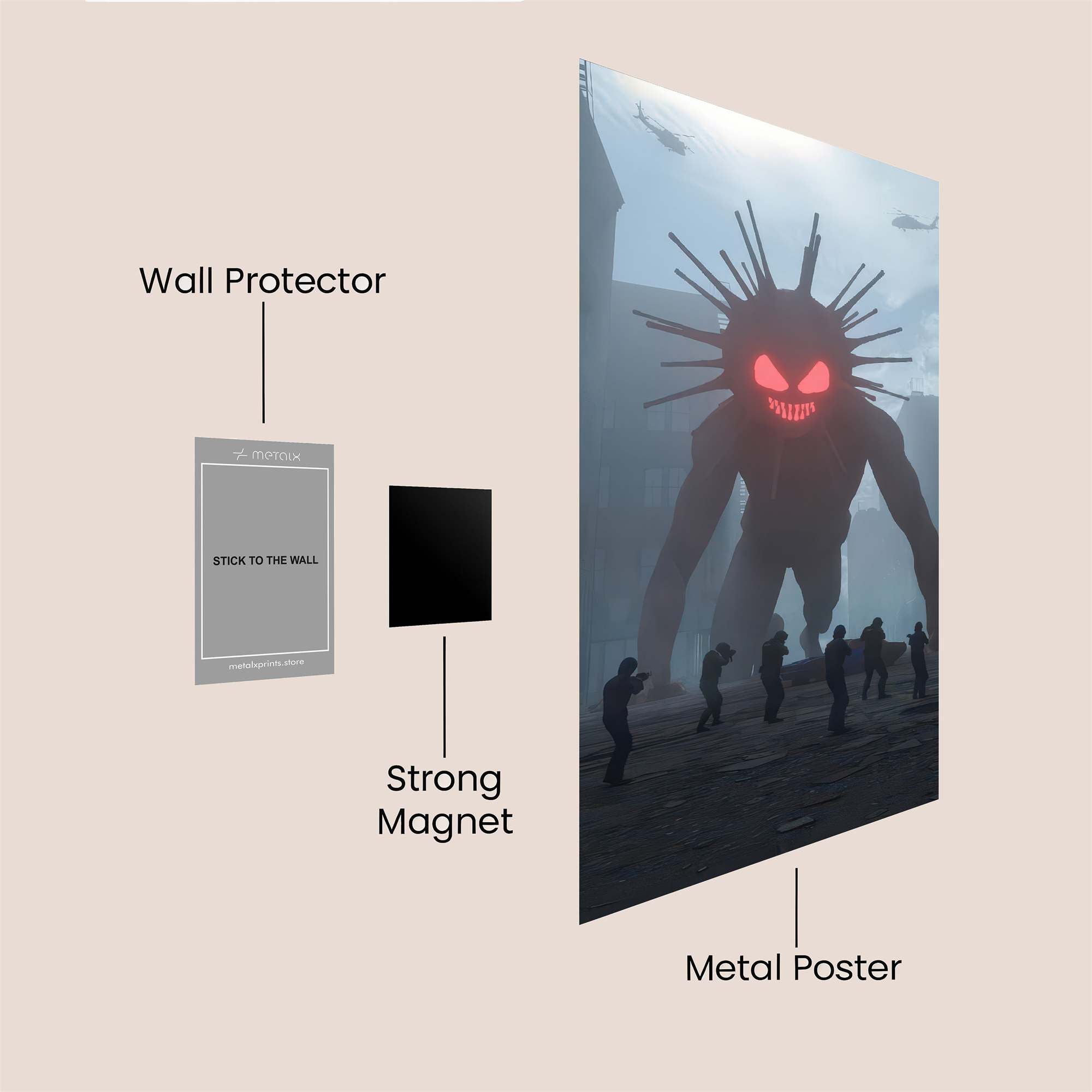 Monster Apocalypse Safe Wall Magnetic / M