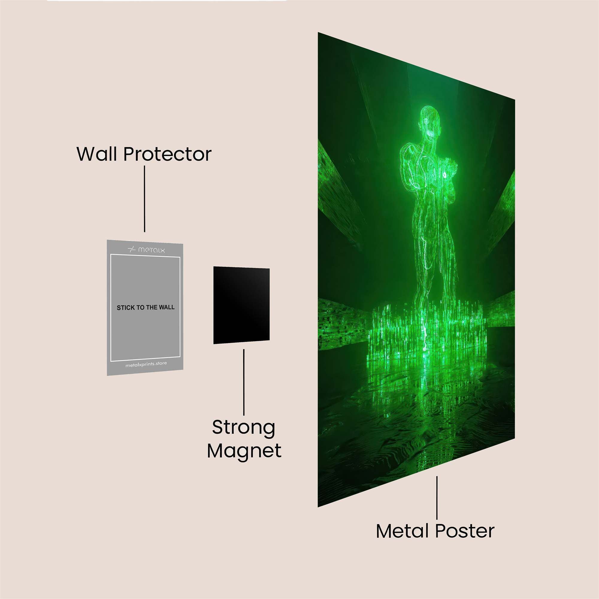 Neon Guardian Safe Wall Magnetic / M