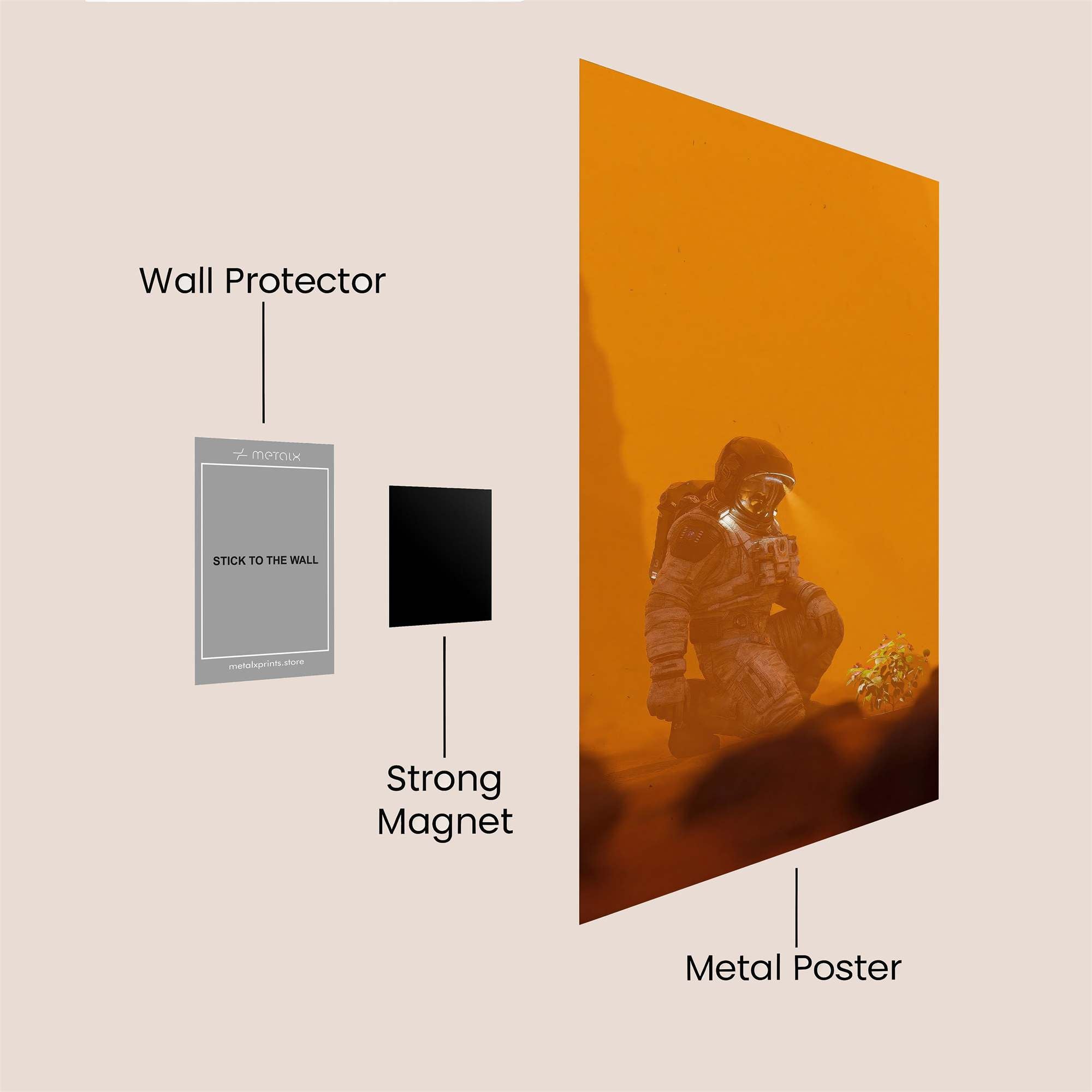 Martian Wonder Safe Wall Magnetic / M