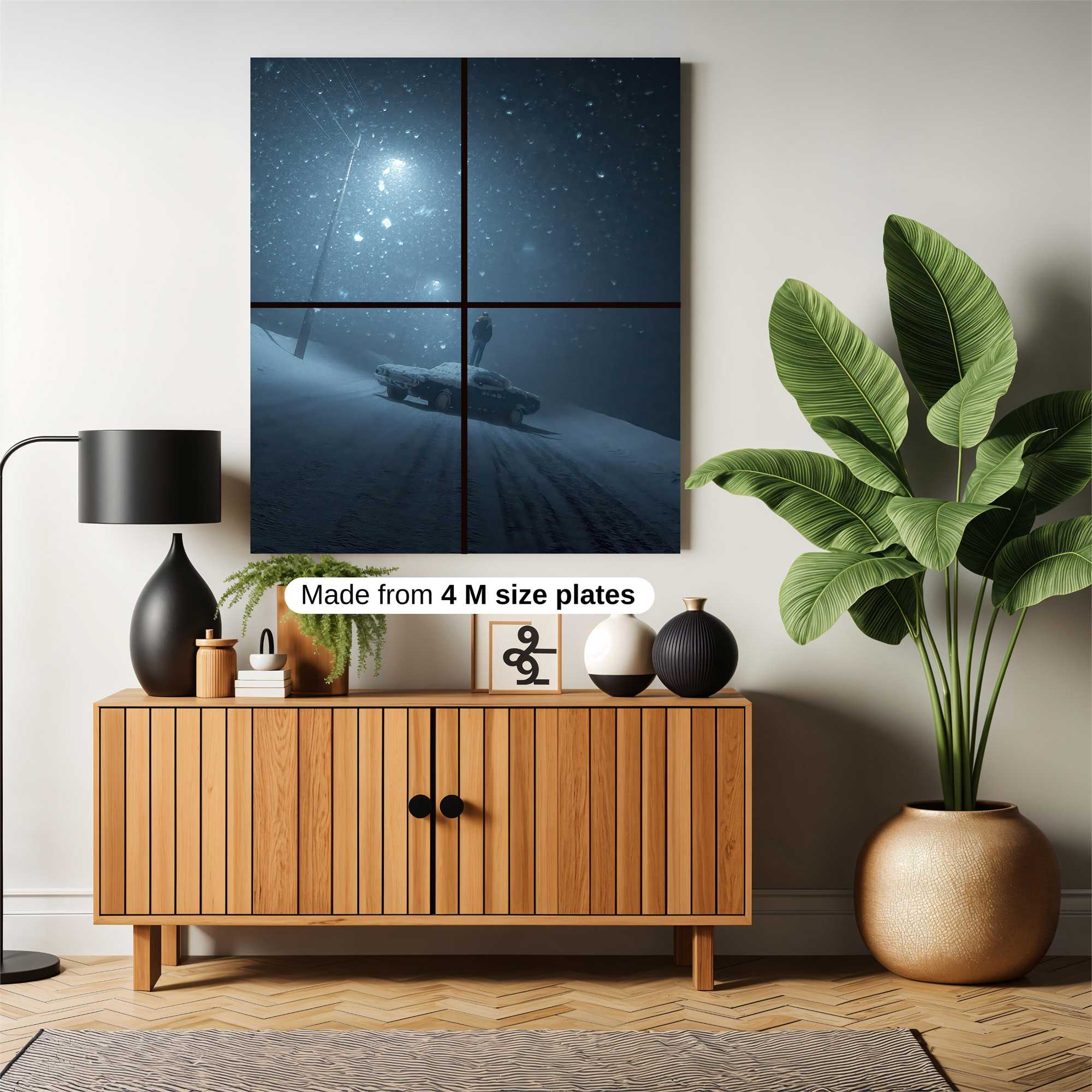 Snowbound Solitude Safe Wall Magnetic / M