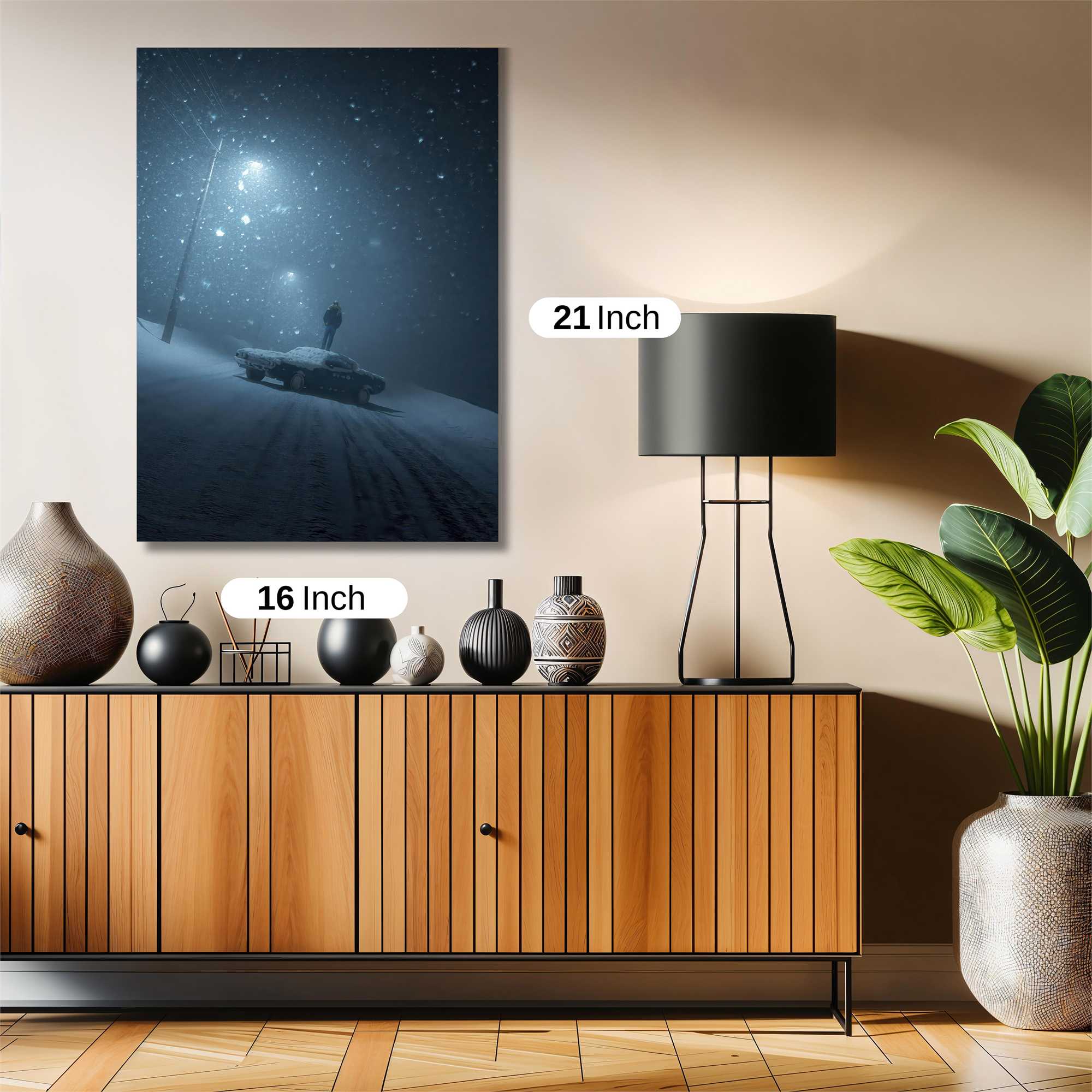Snowbound Solitude Safe Wall Magnetic / M