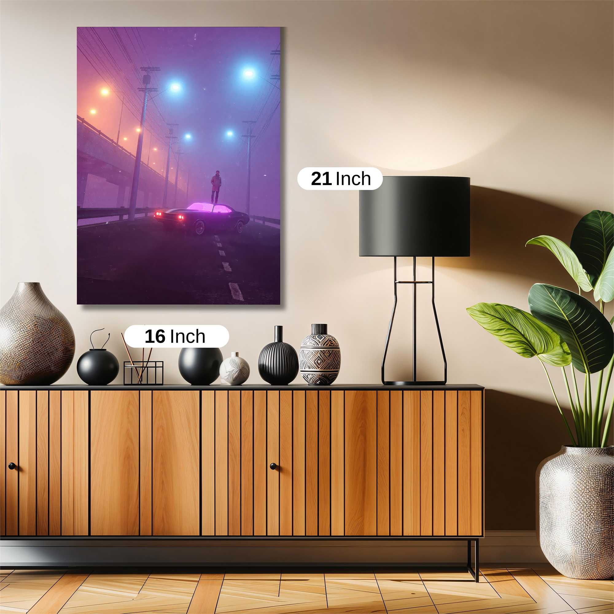 Neon Solitude Safe Wall Magnetic / M