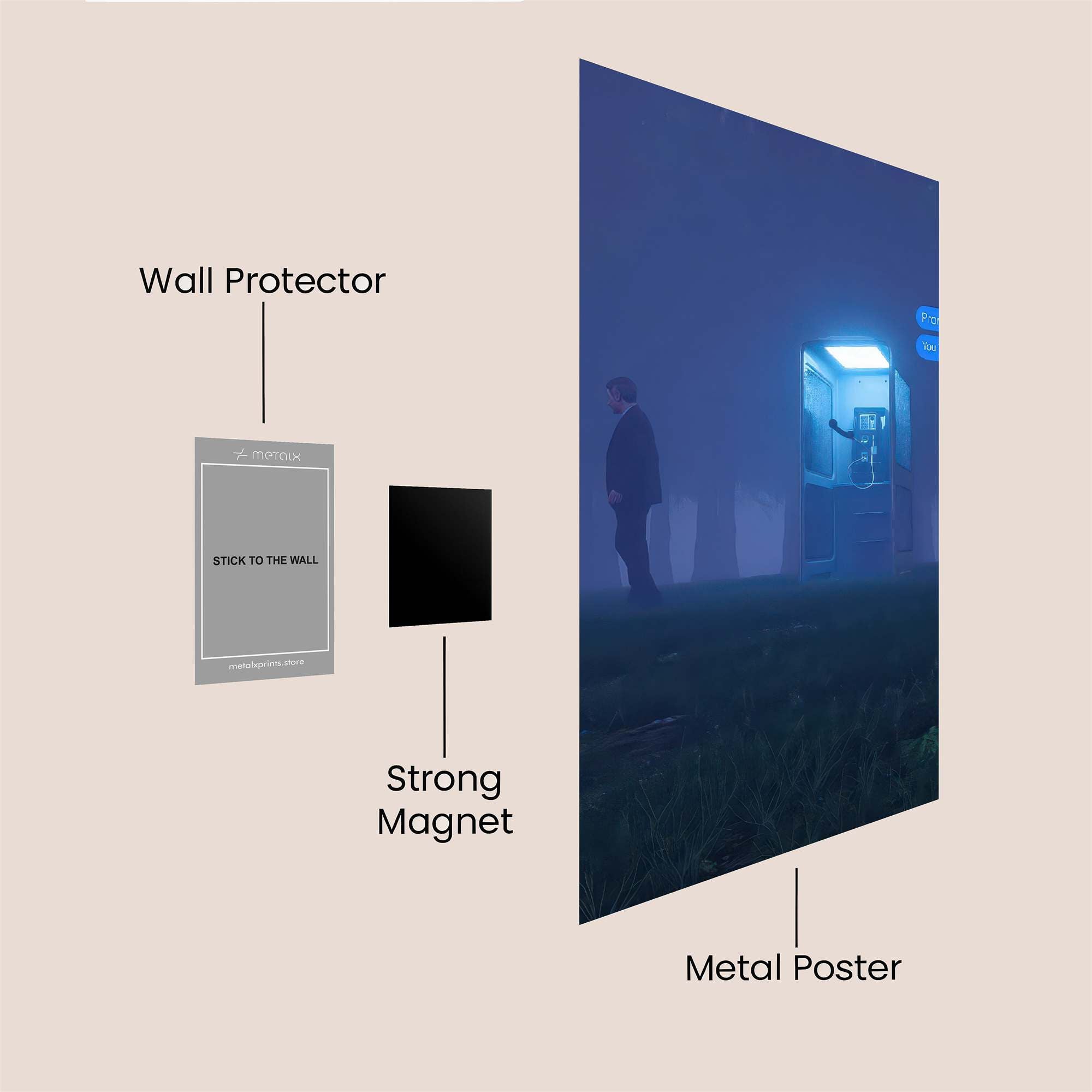 Lonely Echo Safe Wall Magnetic / M