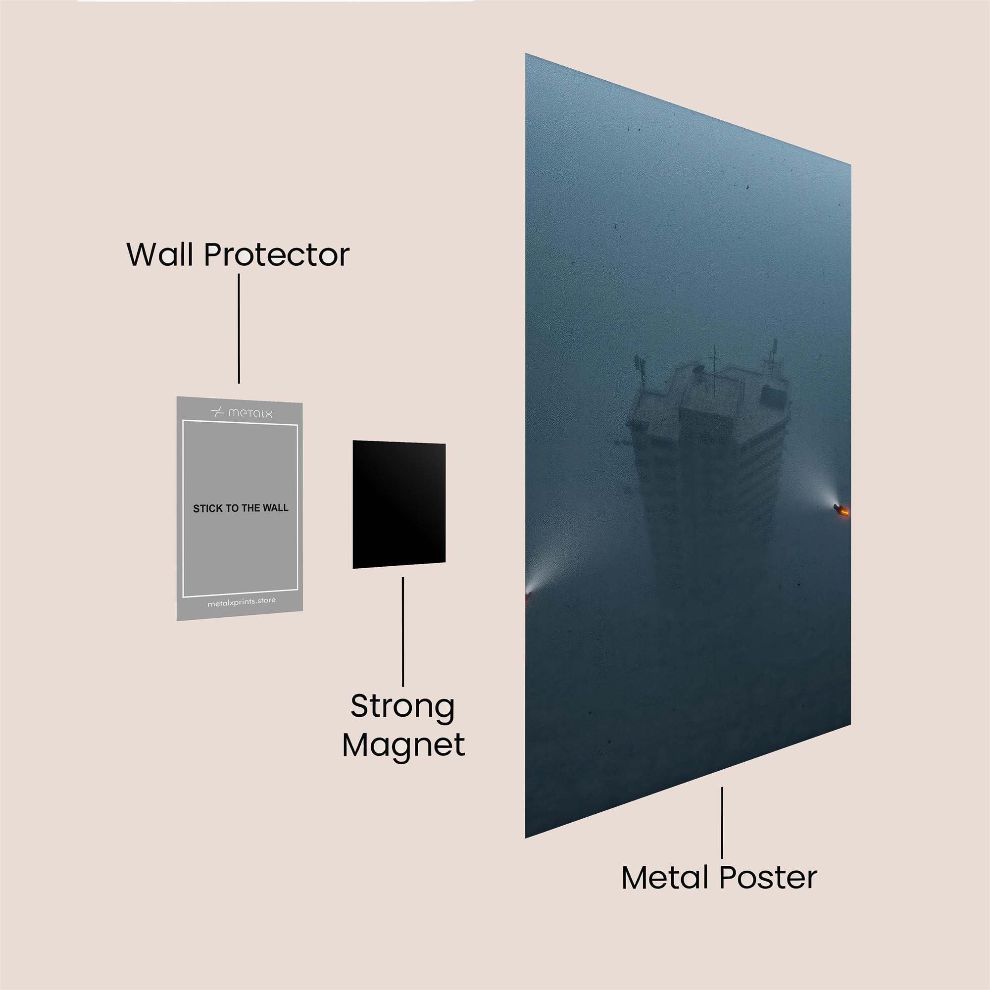 Foggy Mystery Safe Wall Magnetic / M