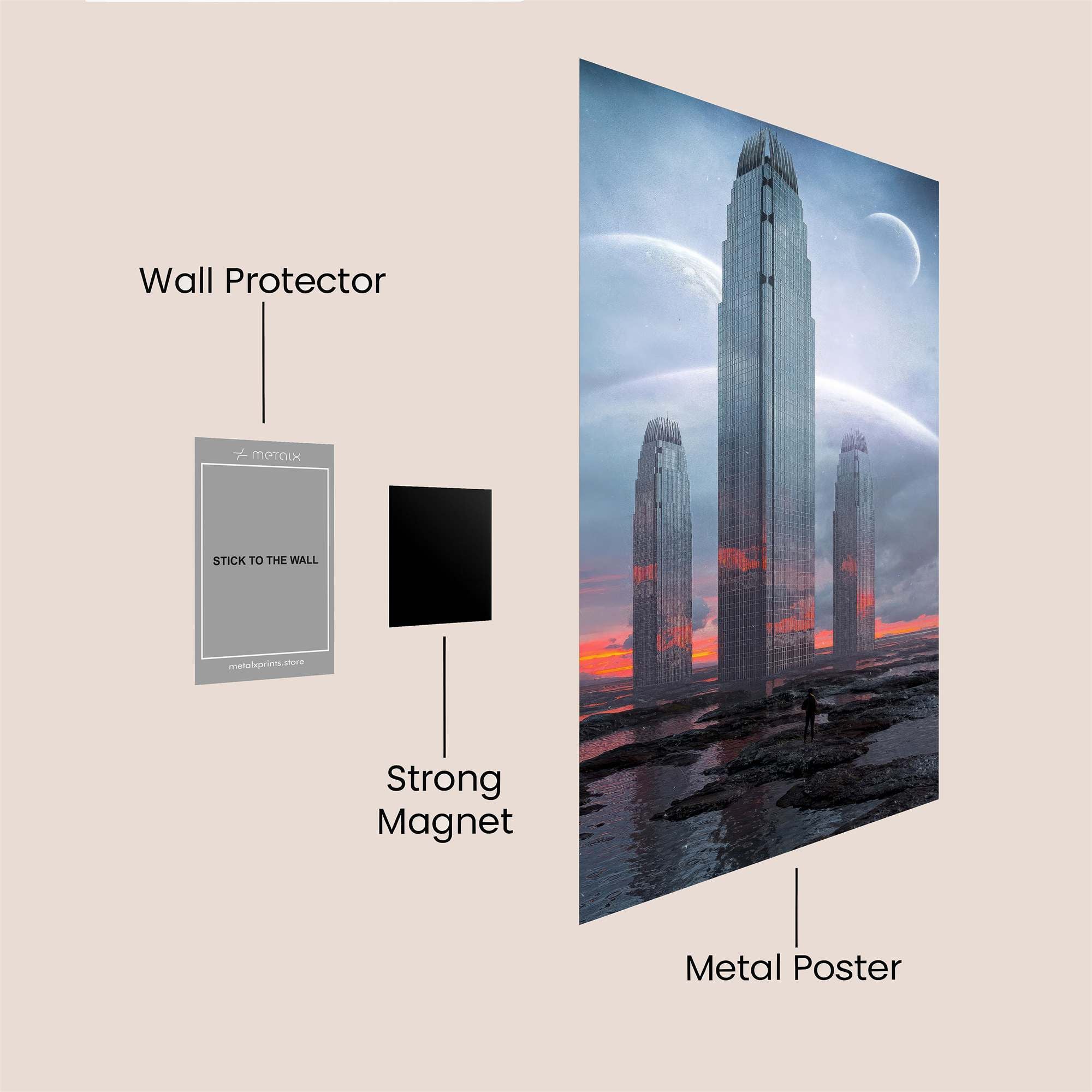 Monoliths Mystery Safe Wall Magnetic / M