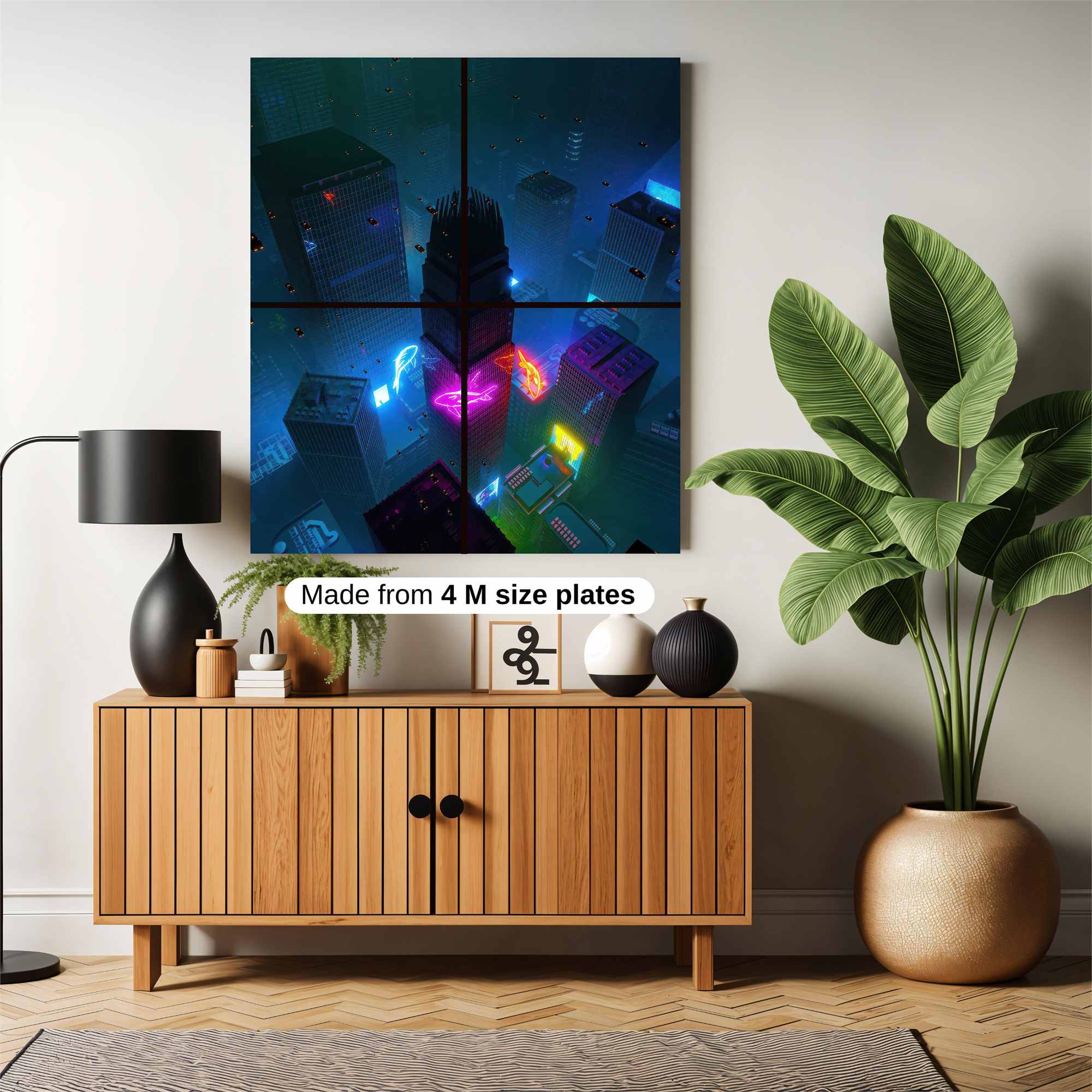 Cyberpunk Dreamscape Safe Wall Magnetic / M