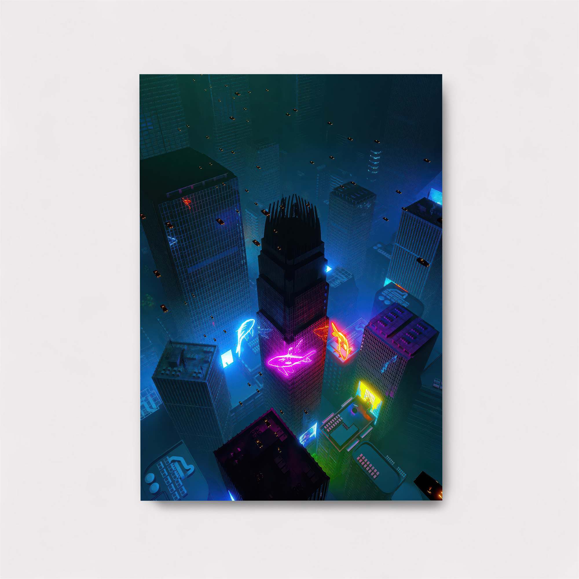 Cyberpunk Dreamscape Safe Wall Magnetic / M