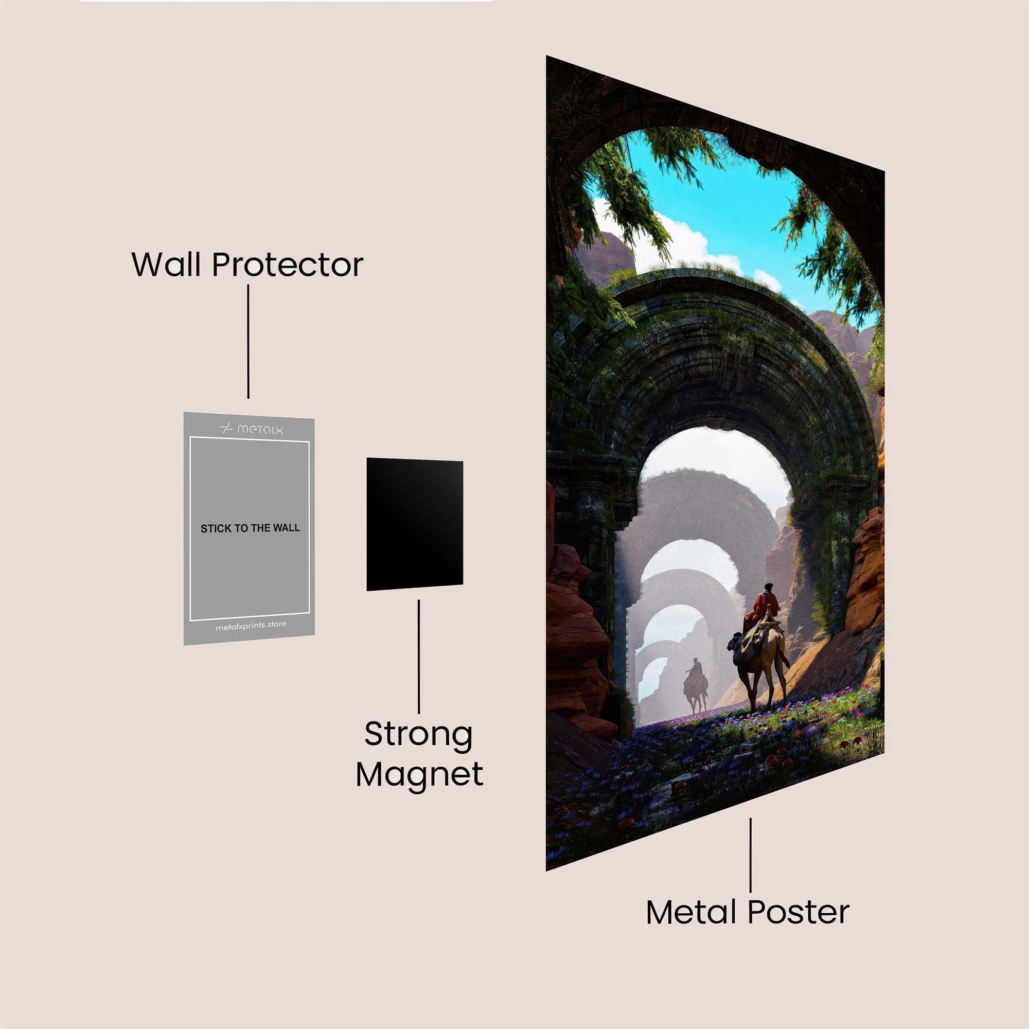 Ruin Reverie Safe Wall Magnetic / M