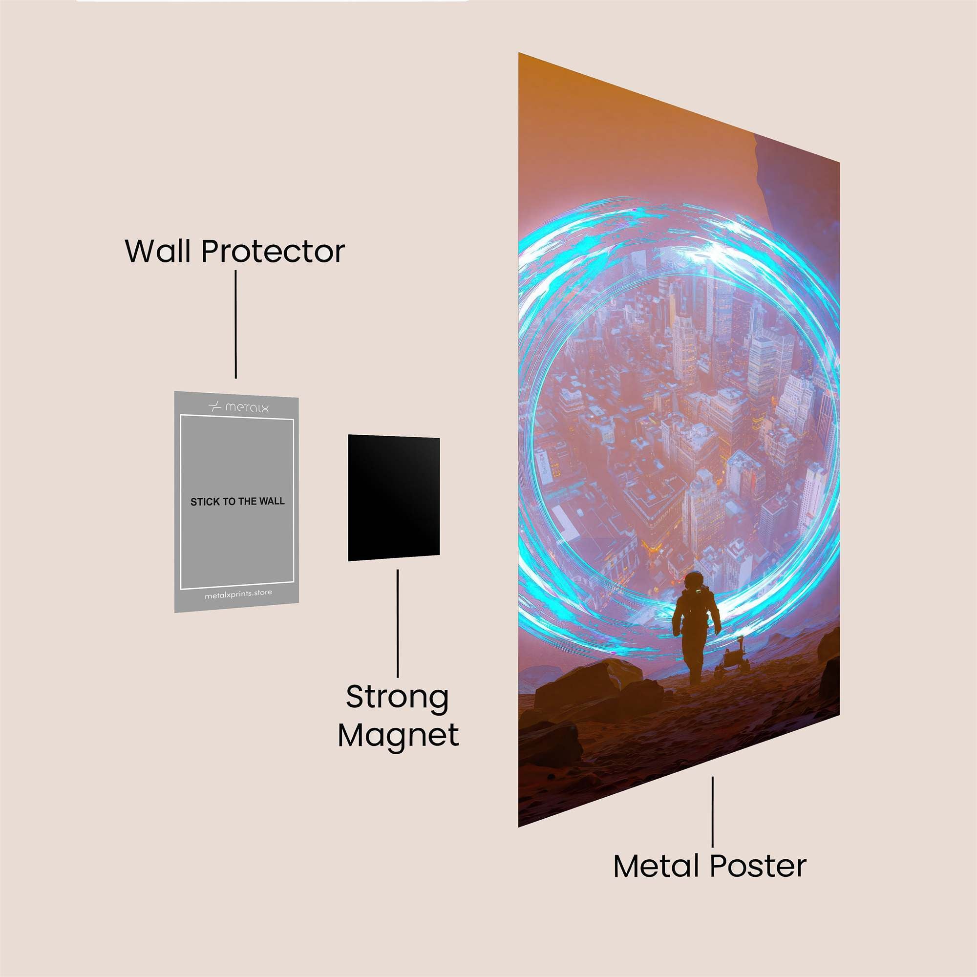 Portal Serenity Safe Wall Magnetic / M