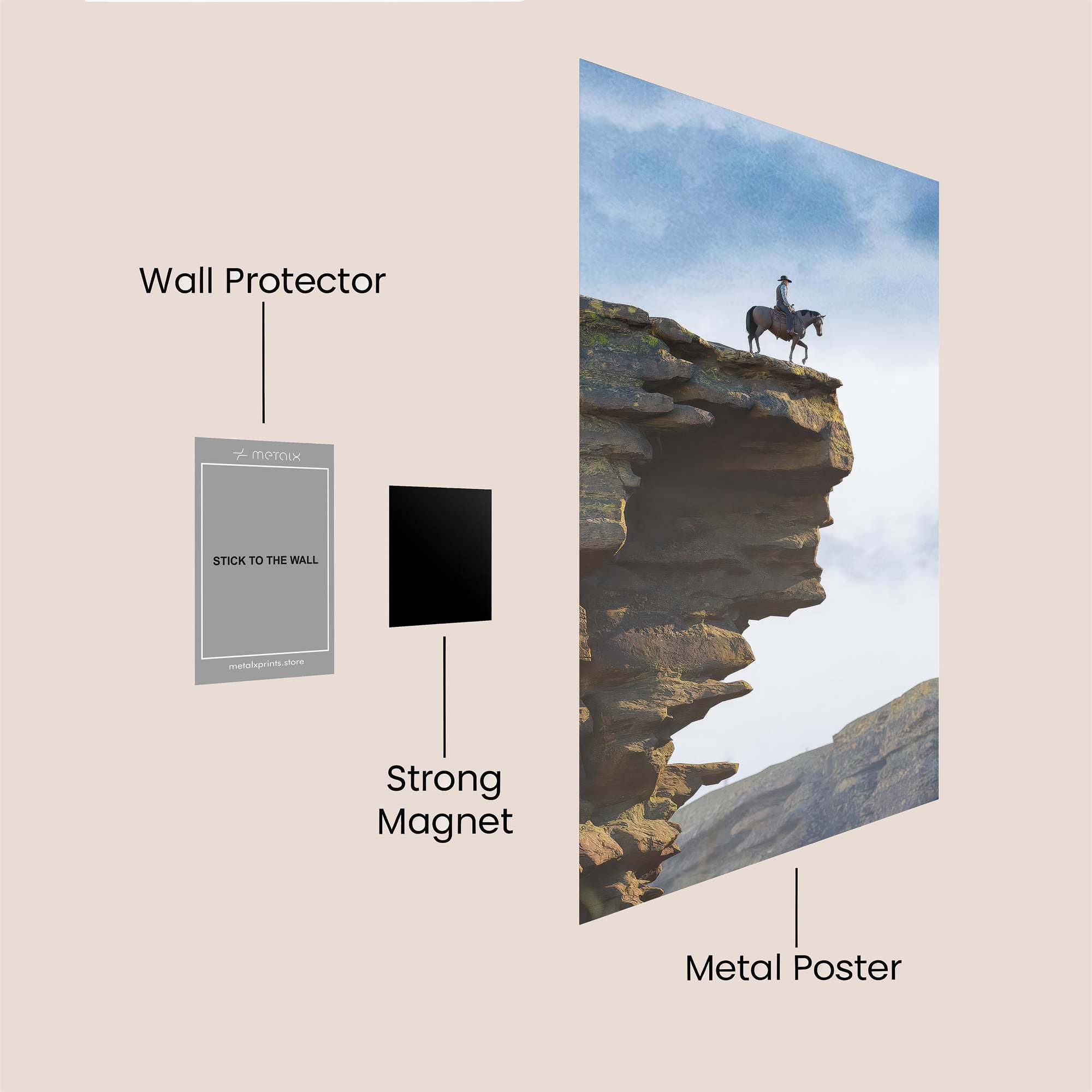 Edge Daring Safe Wall Magnetic / M