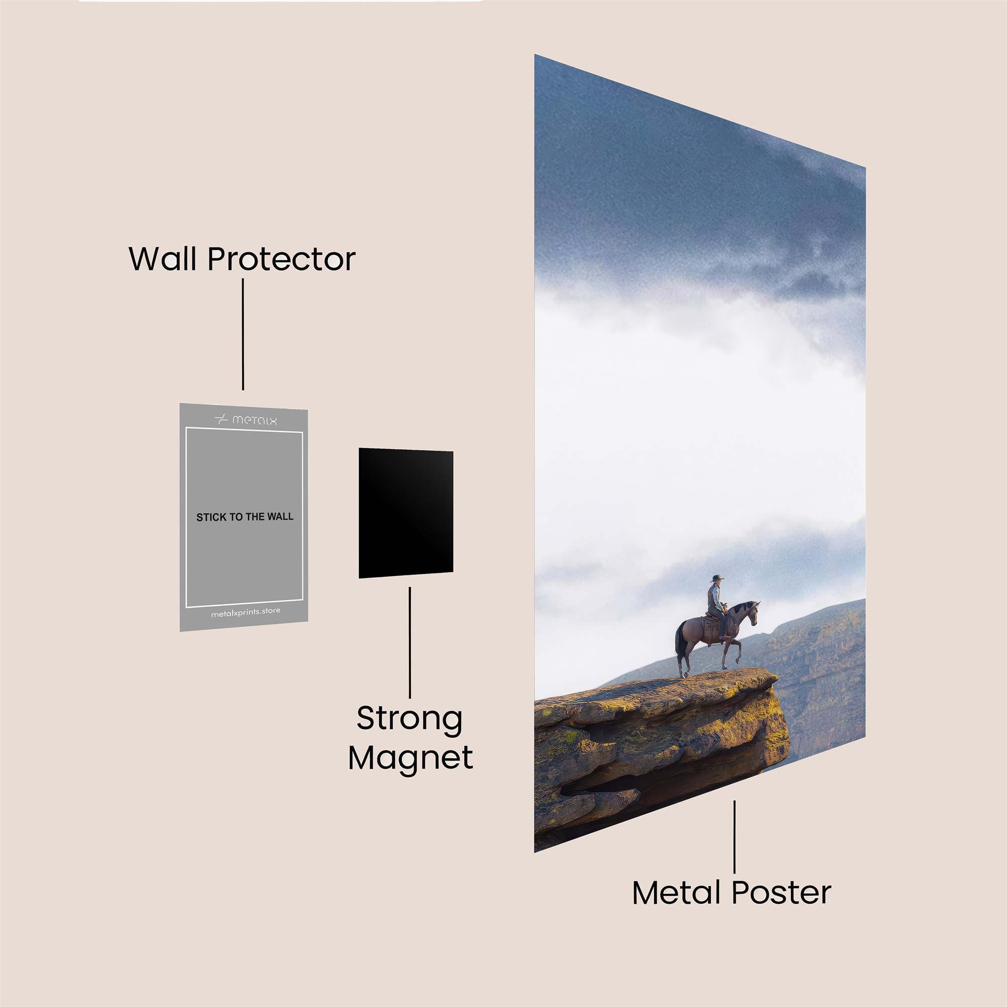 Rider Solitude Safe Wall Magnetic / M