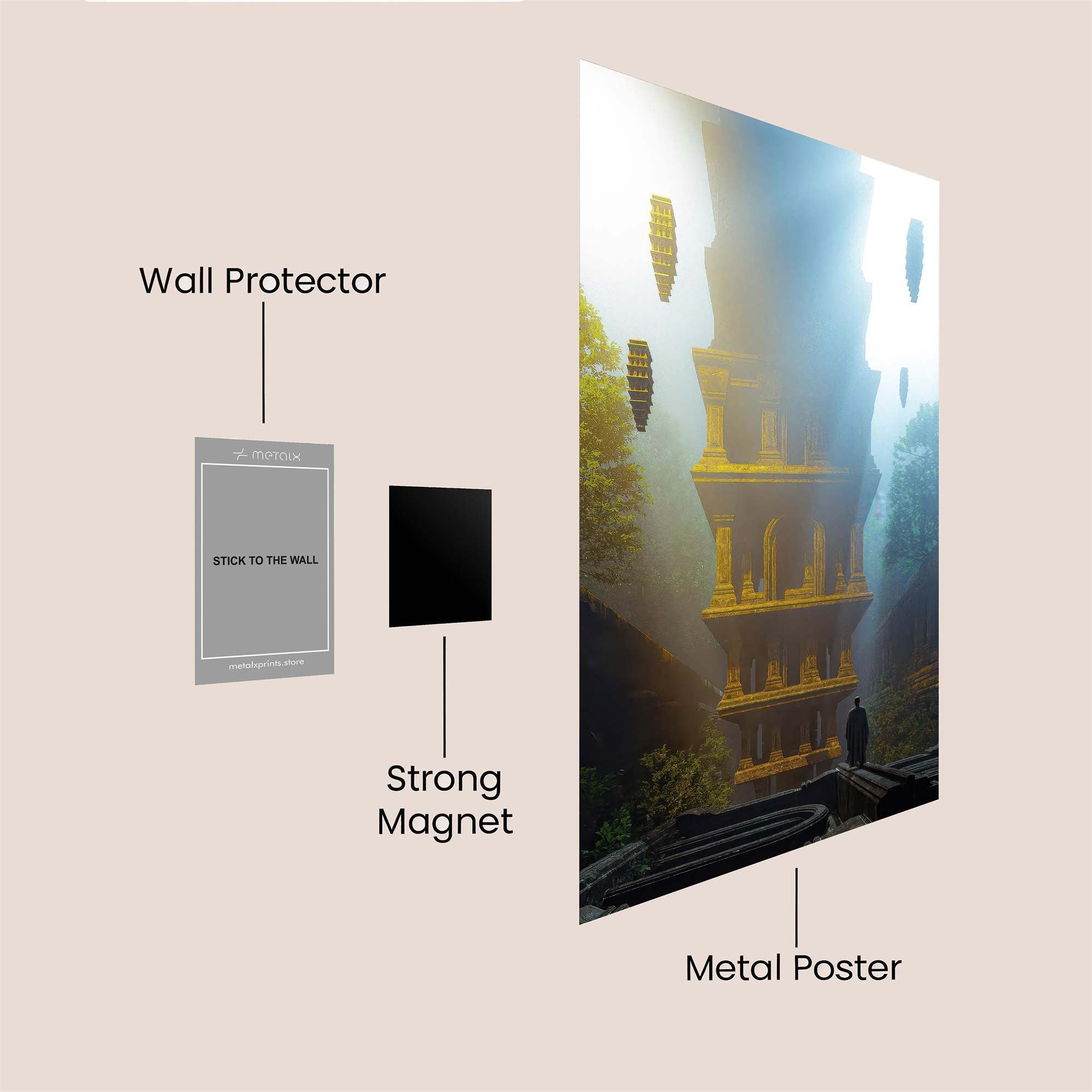 Pagoda Radiance Safe Wall Magnetic / M