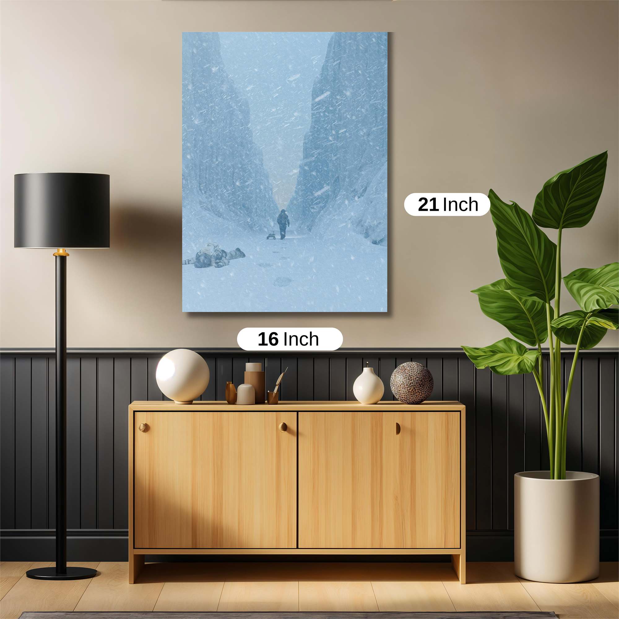 Snowy Solitude Safe Wall Magnetic / M