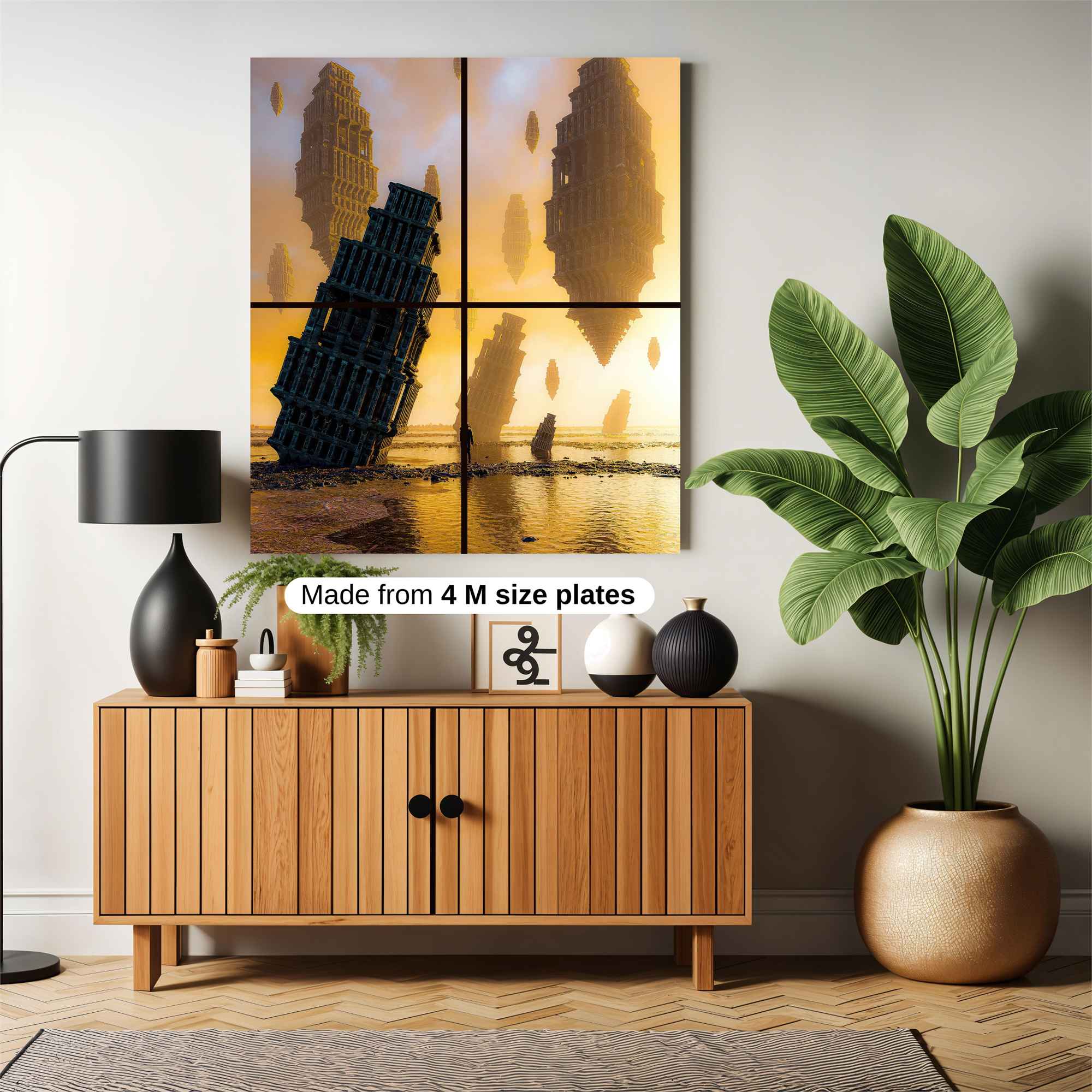 Leaning Dreamscape Safe Wall Magnetic / M