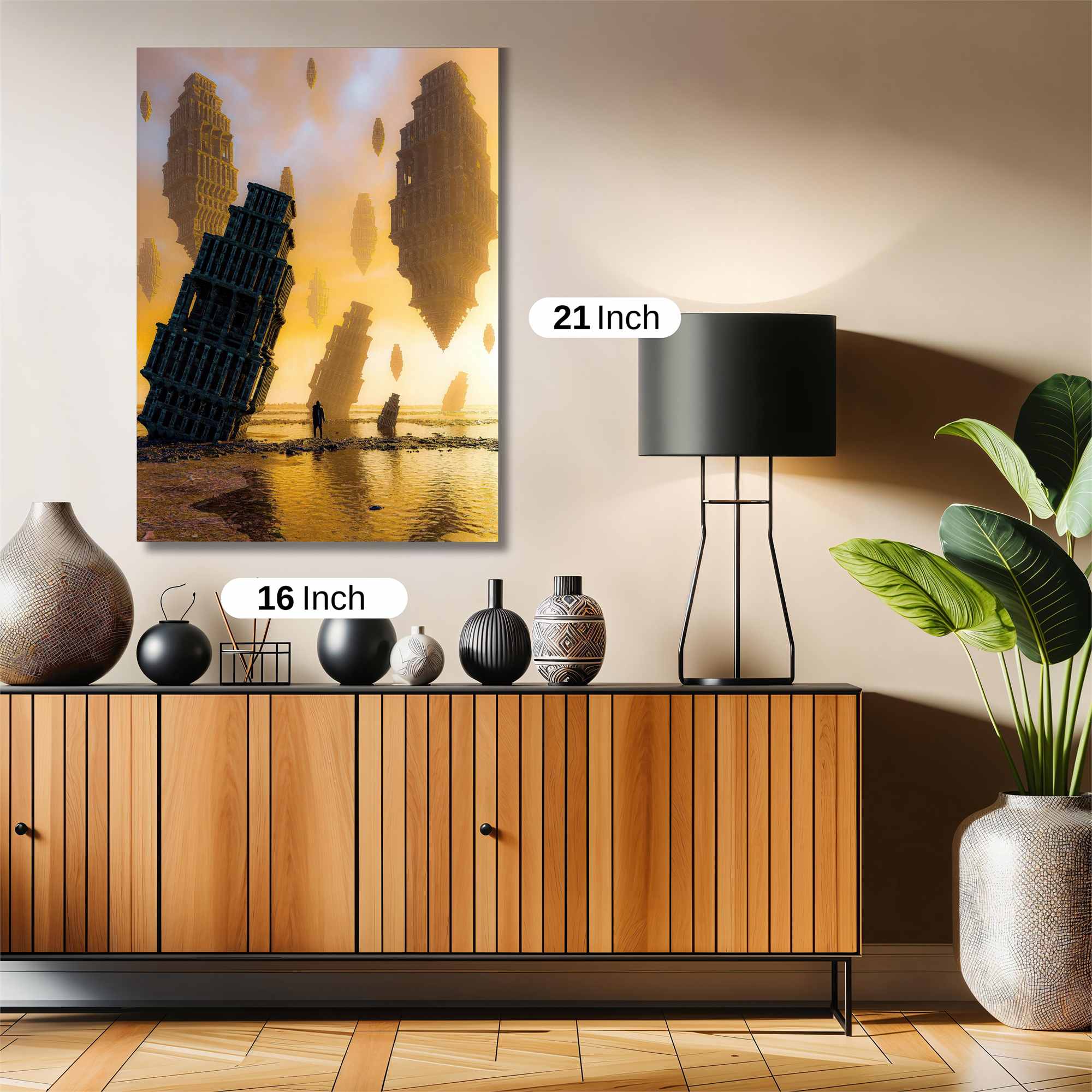 Leaning Dreamscape Safe Wall Magnetic / M