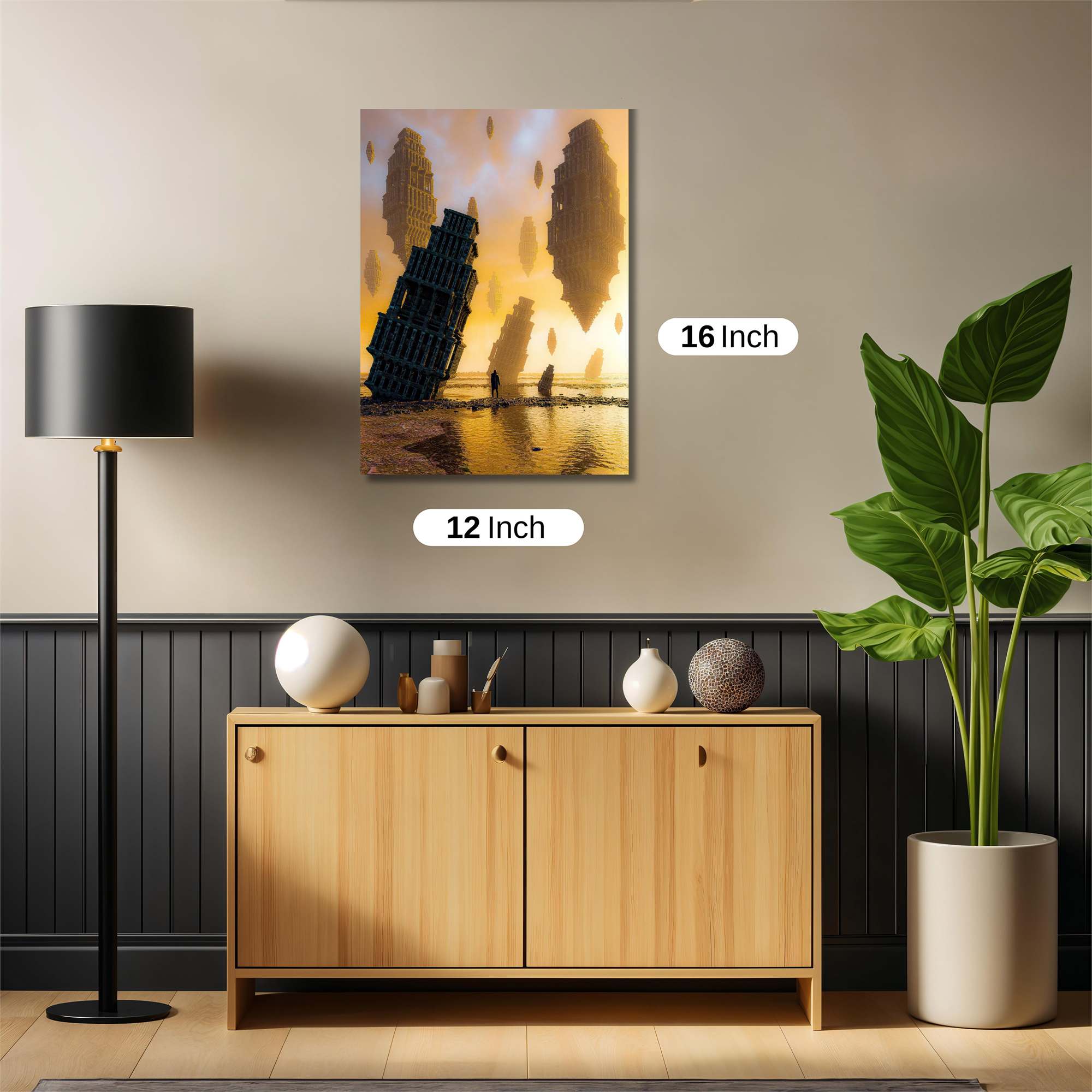 Leaning Dreamscape Safe Wall Magnetic / M