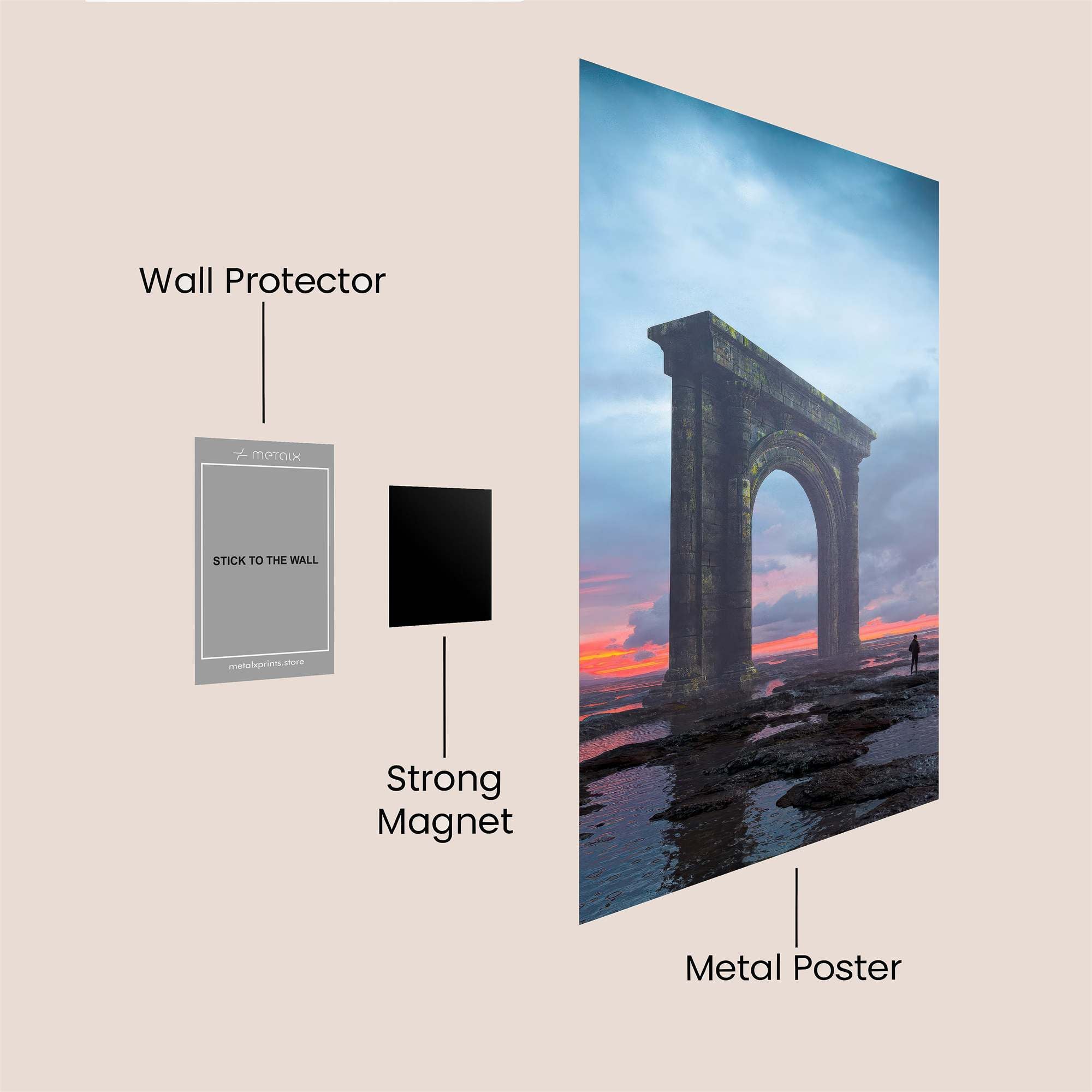 Archway Serenity Safe Wall Magnetic / M