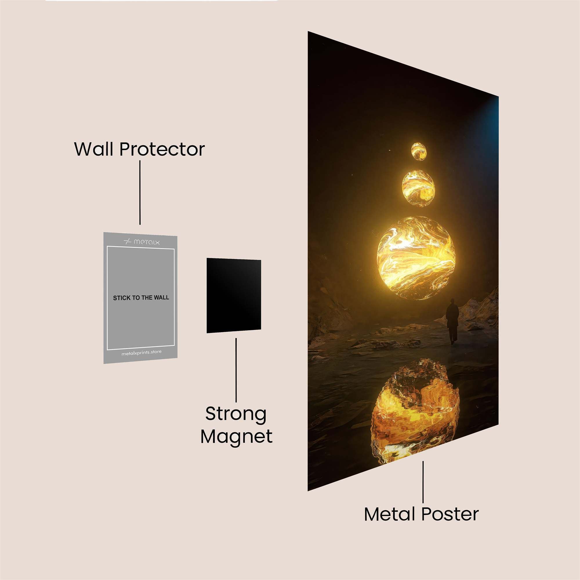 Cosmic Wonder Safe Wall Magnetic / M