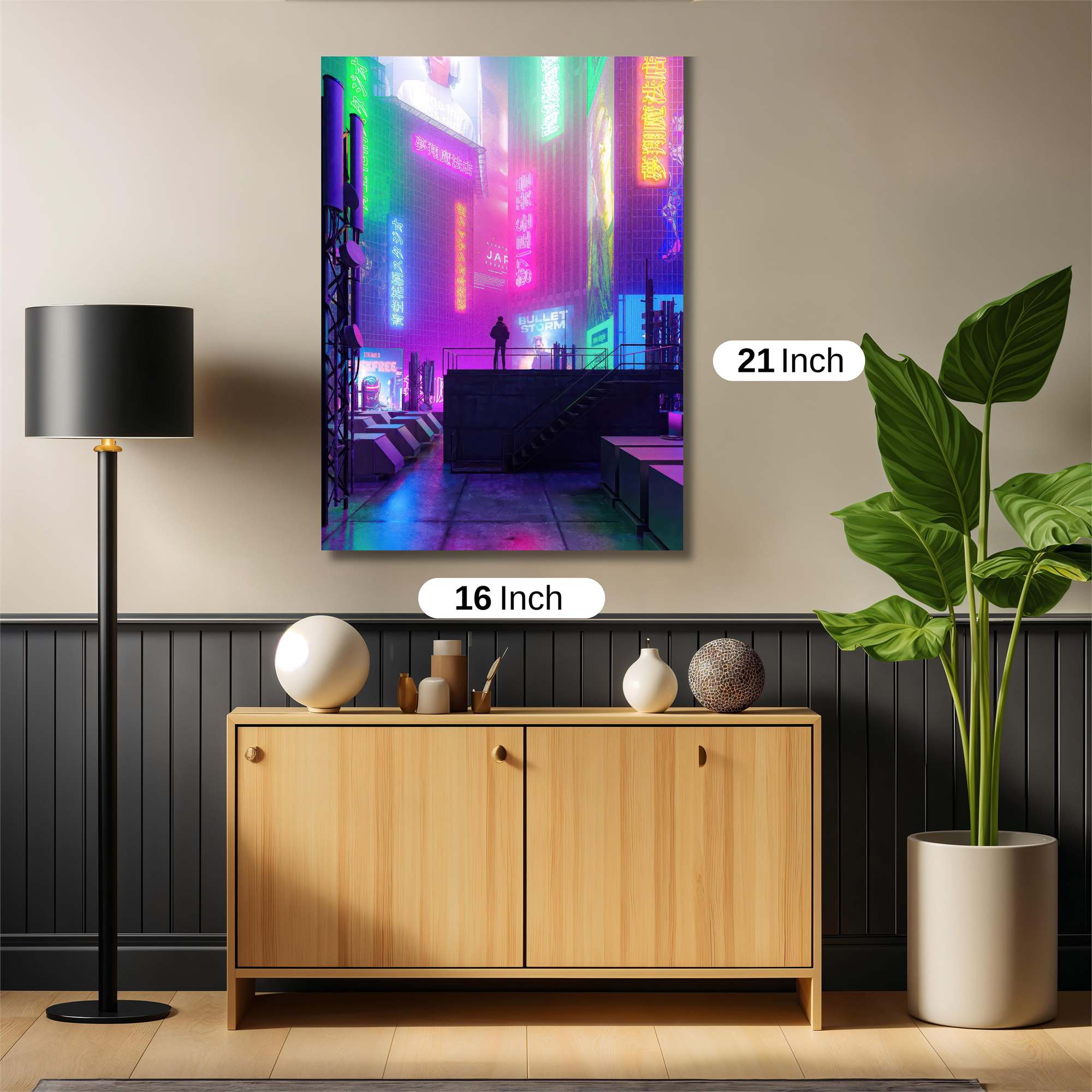 Neon Solitude Safe Wall Magnetic / M