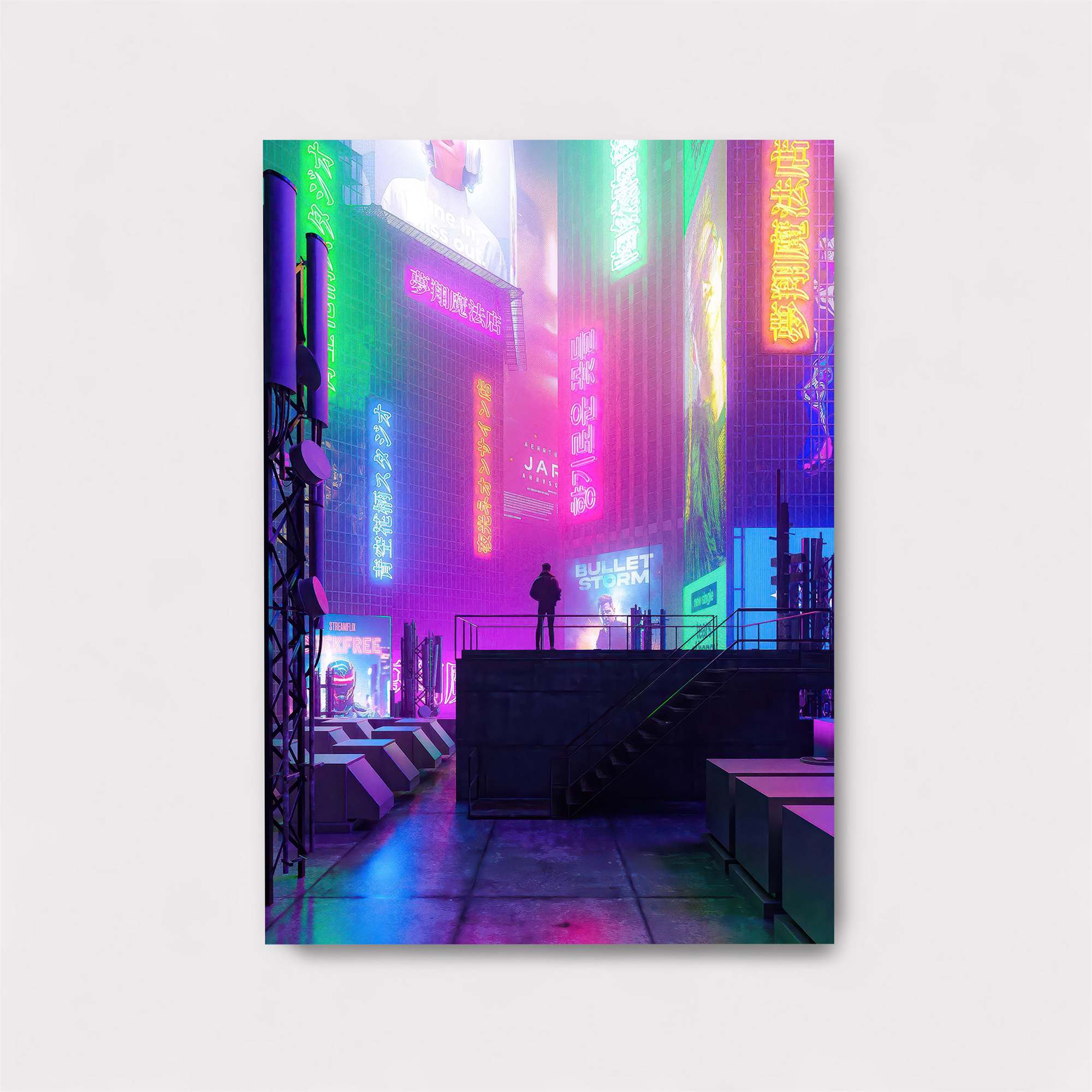 Neon Solitude Safe Wall Magnetic / M