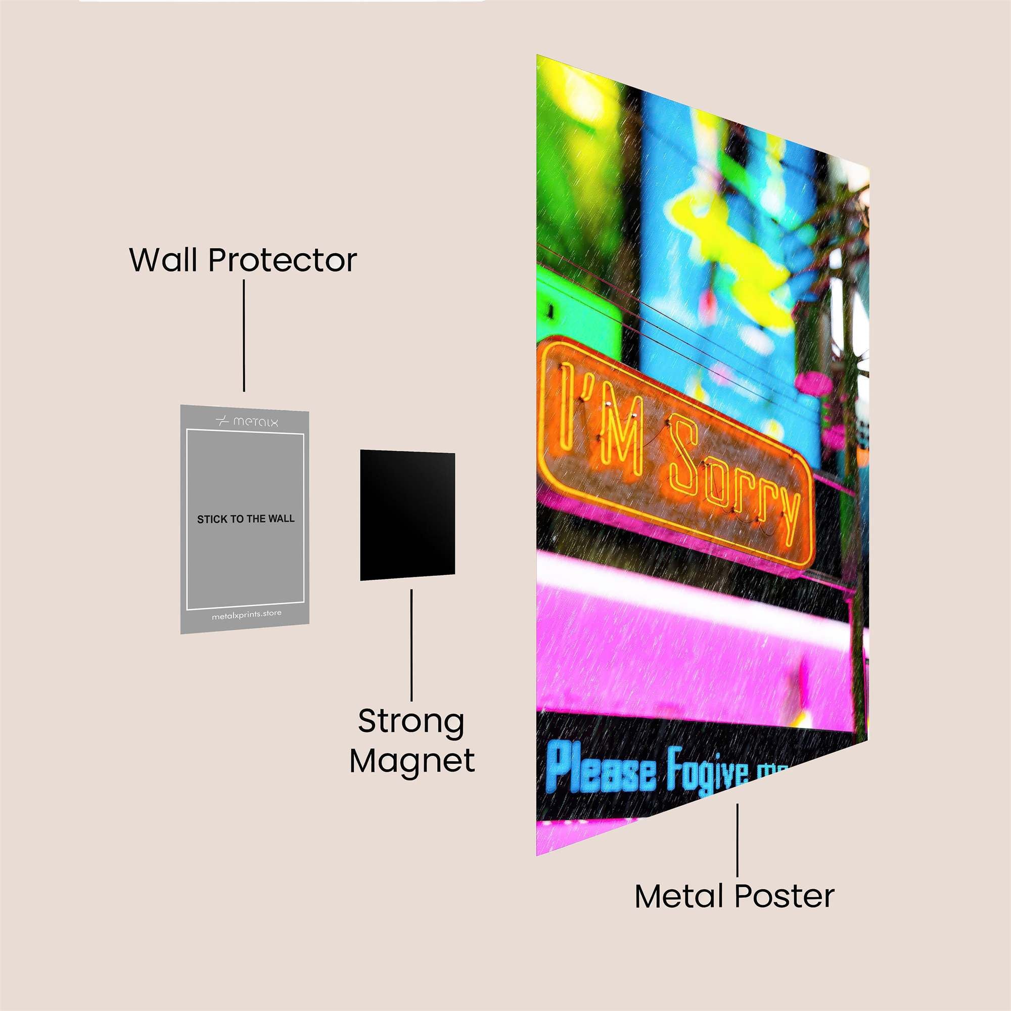 Apology Glow Safe Wall Magnetic / M