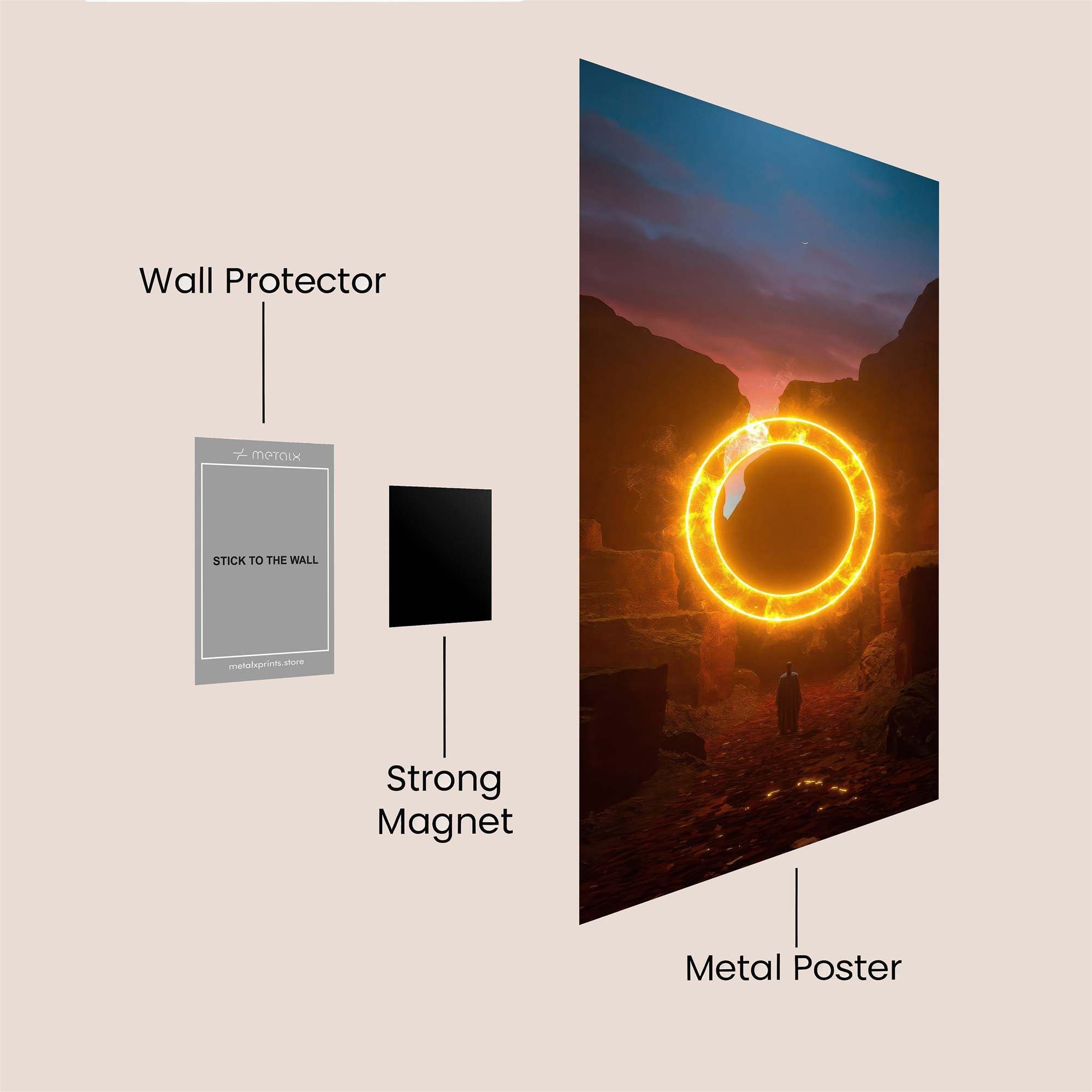 Portal Serenity Safe Wall Magnetic / M