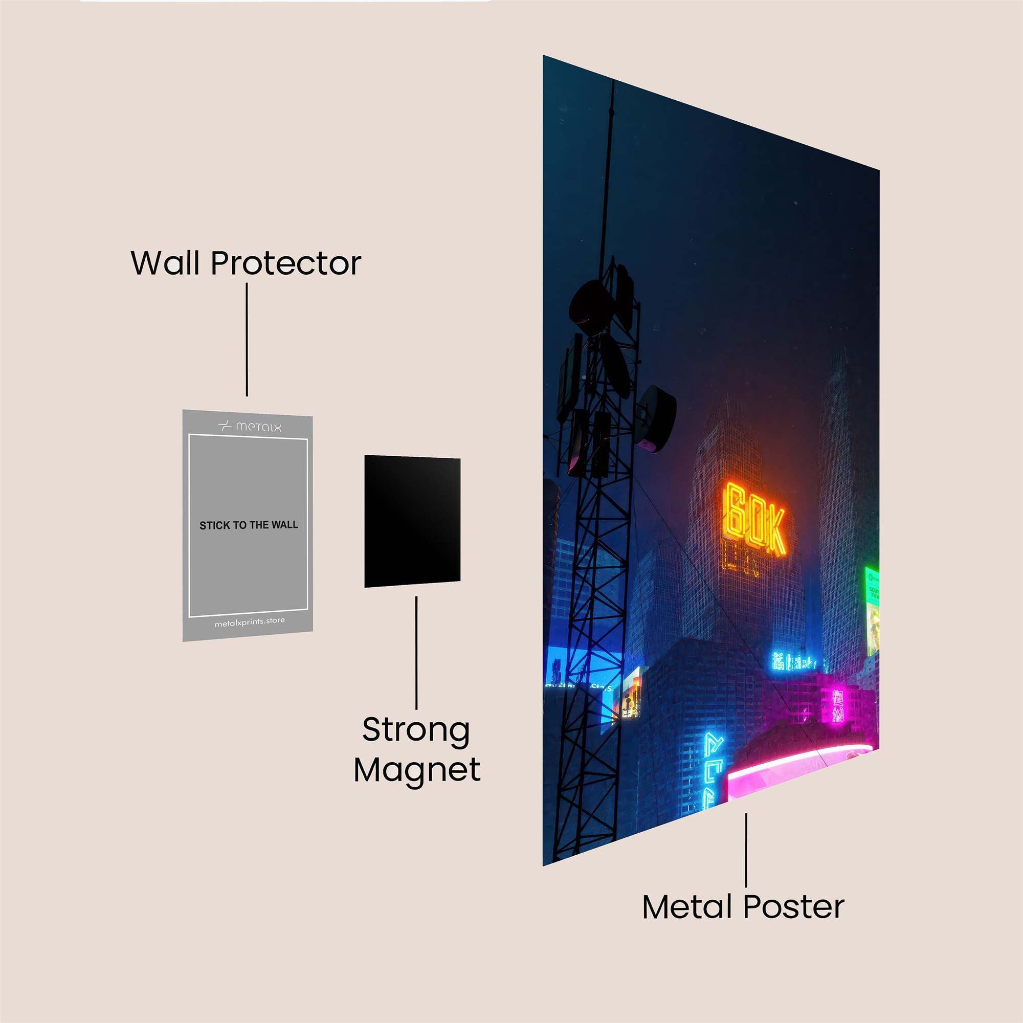 Neon Dream Safe Wall Magnetic / M