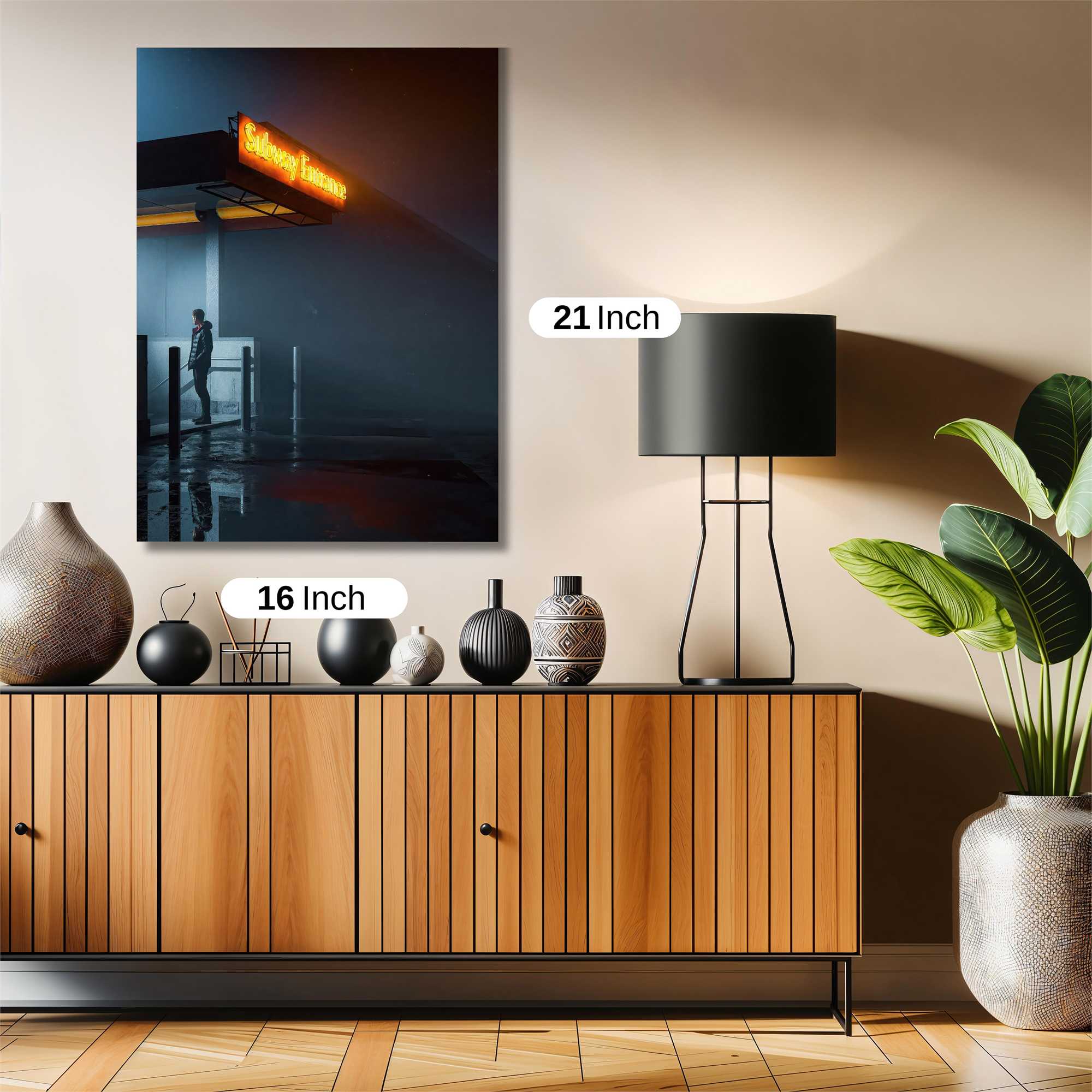 Neon Solitude Safe Wall Magnetic / M