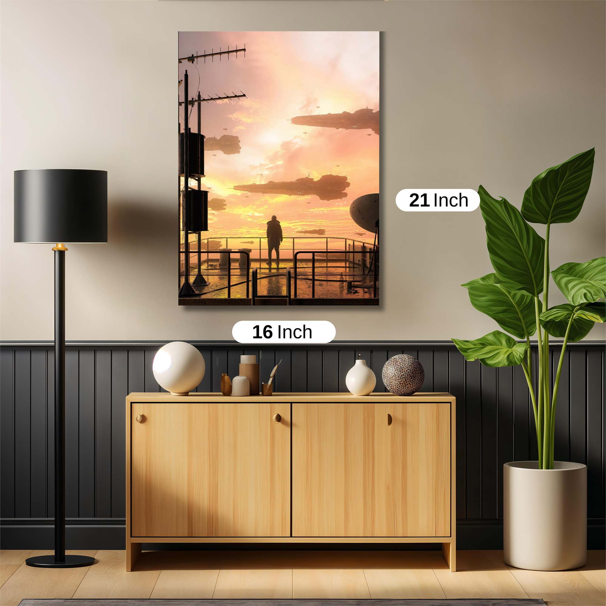Spaceships Serene Safe Wall Magnetic / M