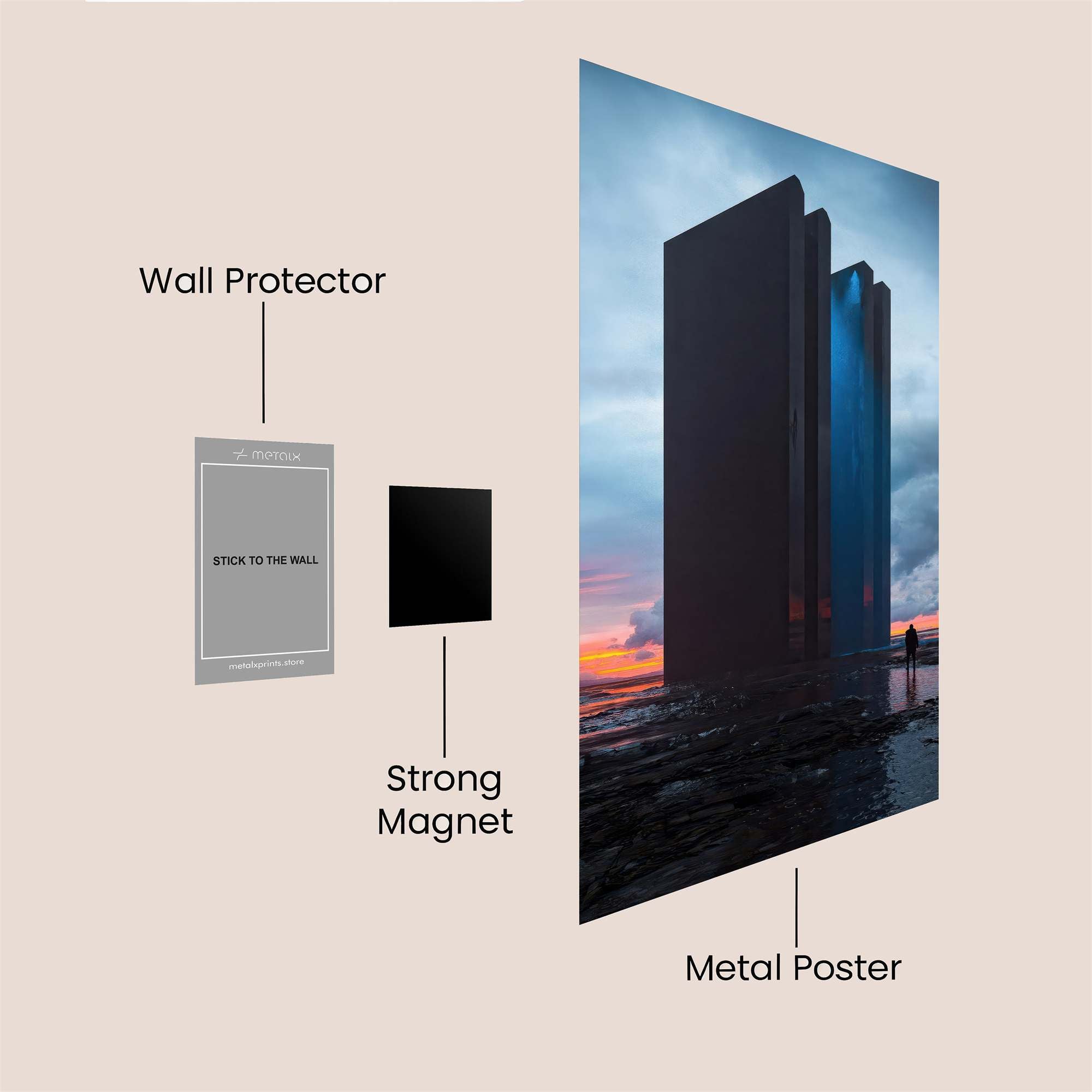 Monolith Mystery Safe Wall Magnetic / M