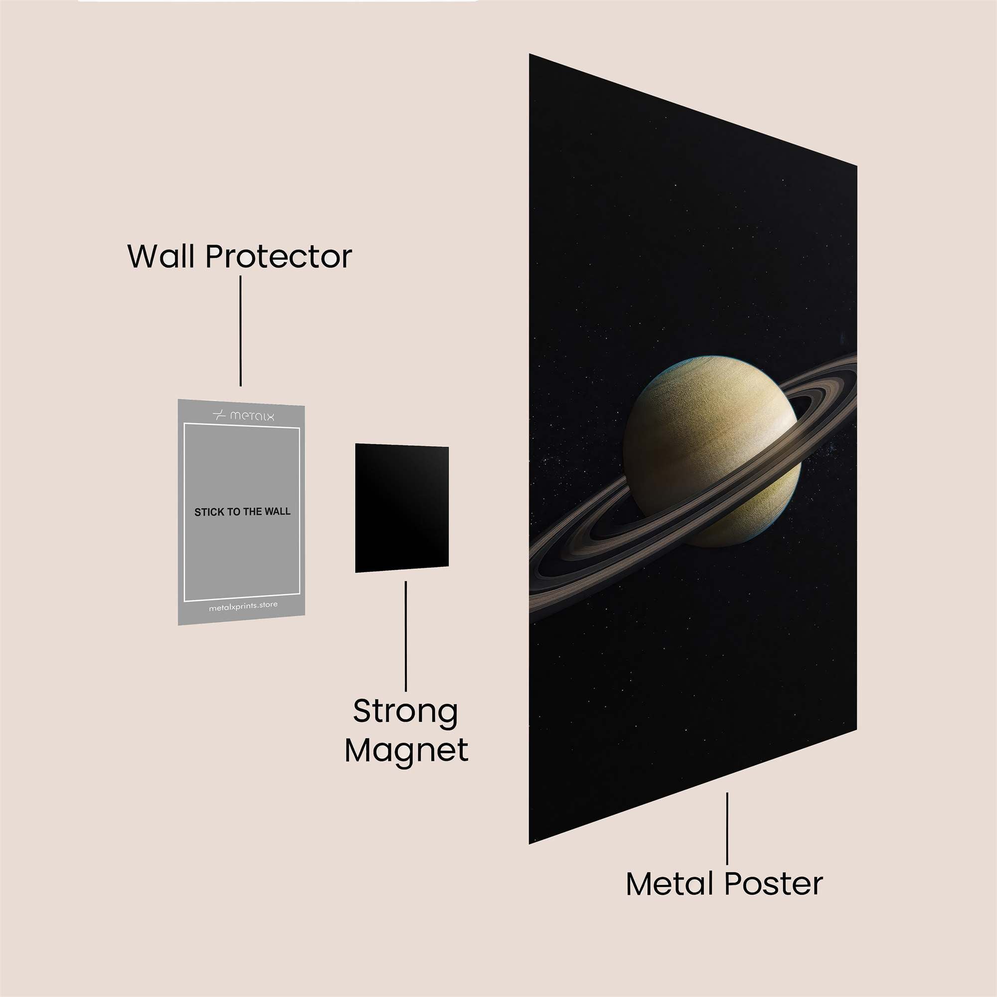 Saturn Serene Safe Wall Magnetic / M